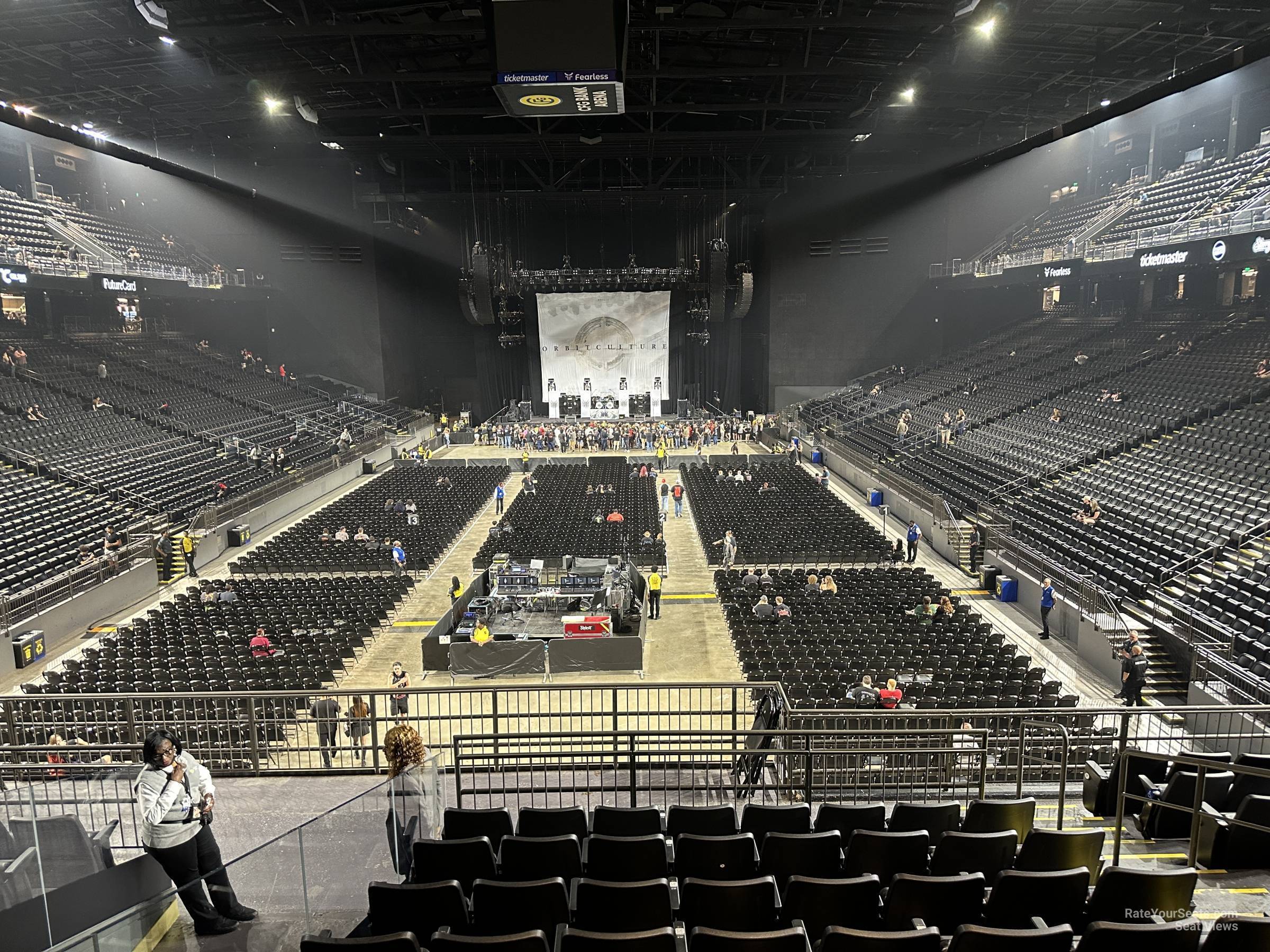 section 112, row x seat view  - cfg bank arena