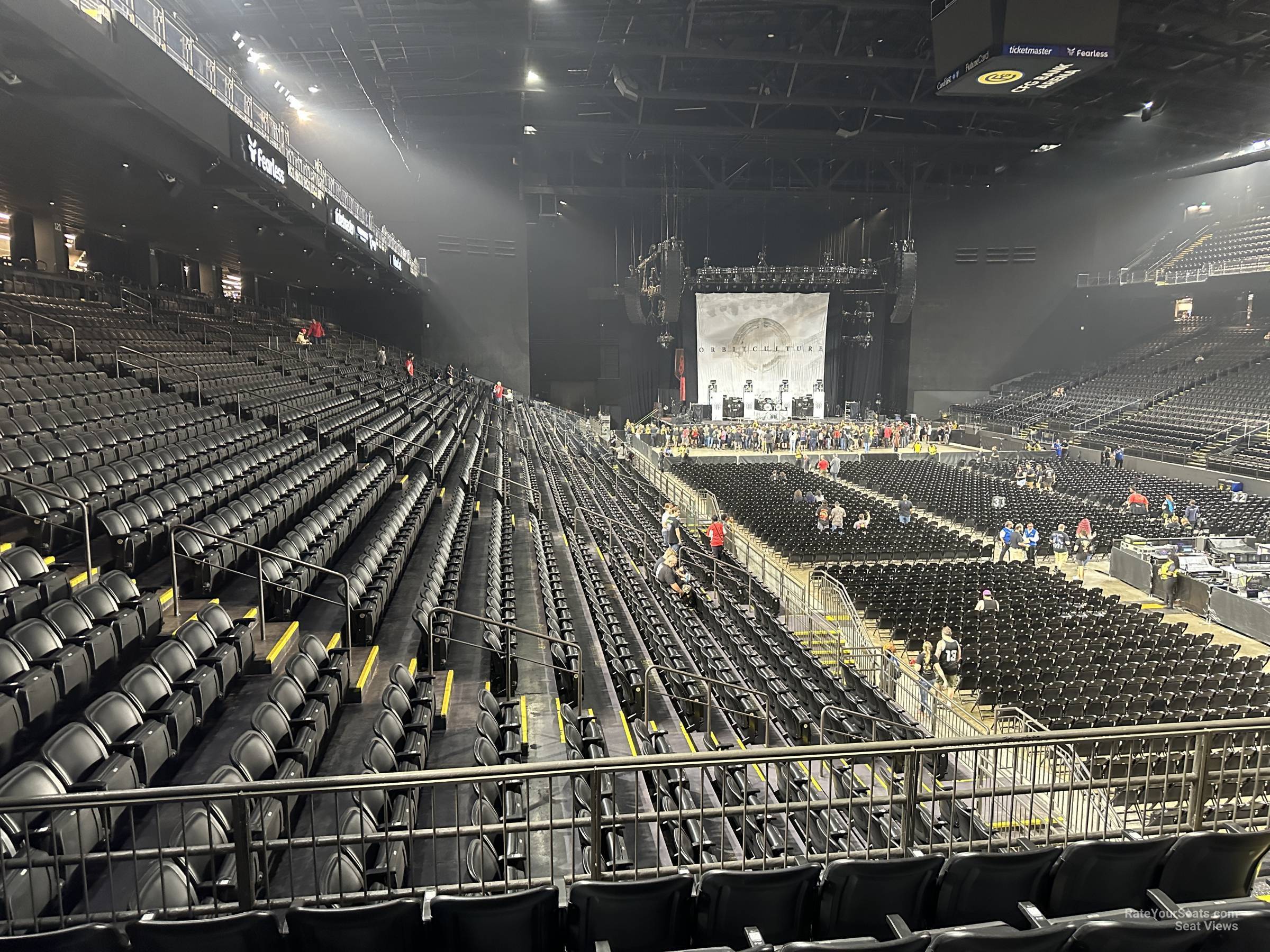 section 116, row s seat view  - cfg bank arena