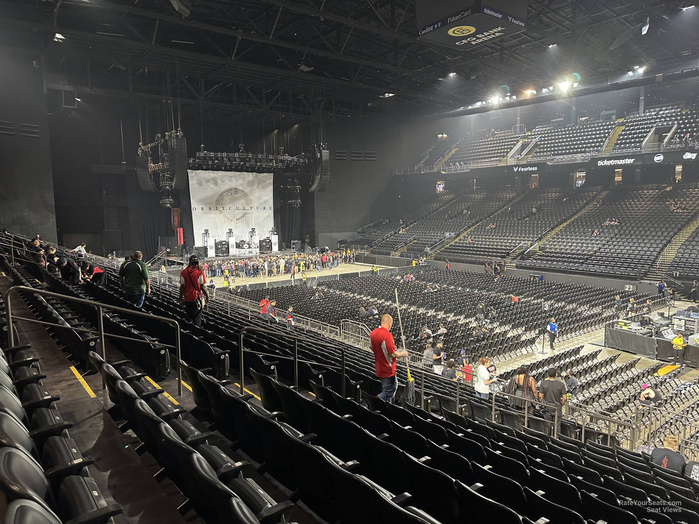 section 119, row q seat view  - cfg bank arena