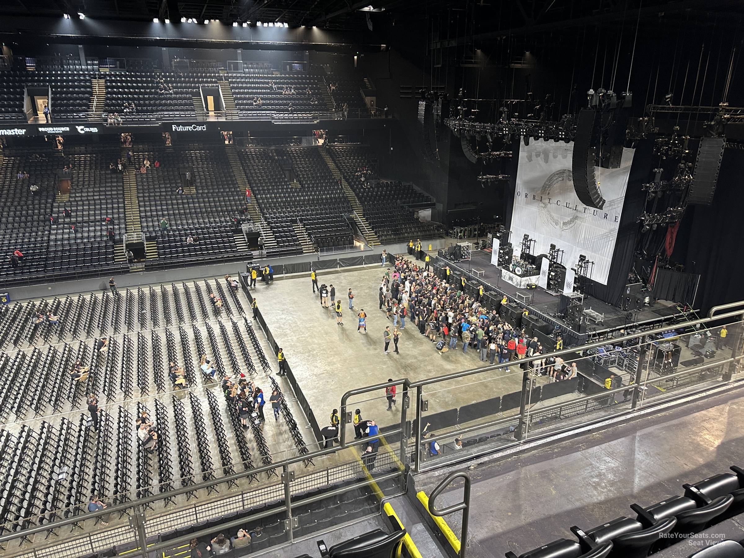 section 203, row e seat view  - cfg bank arena