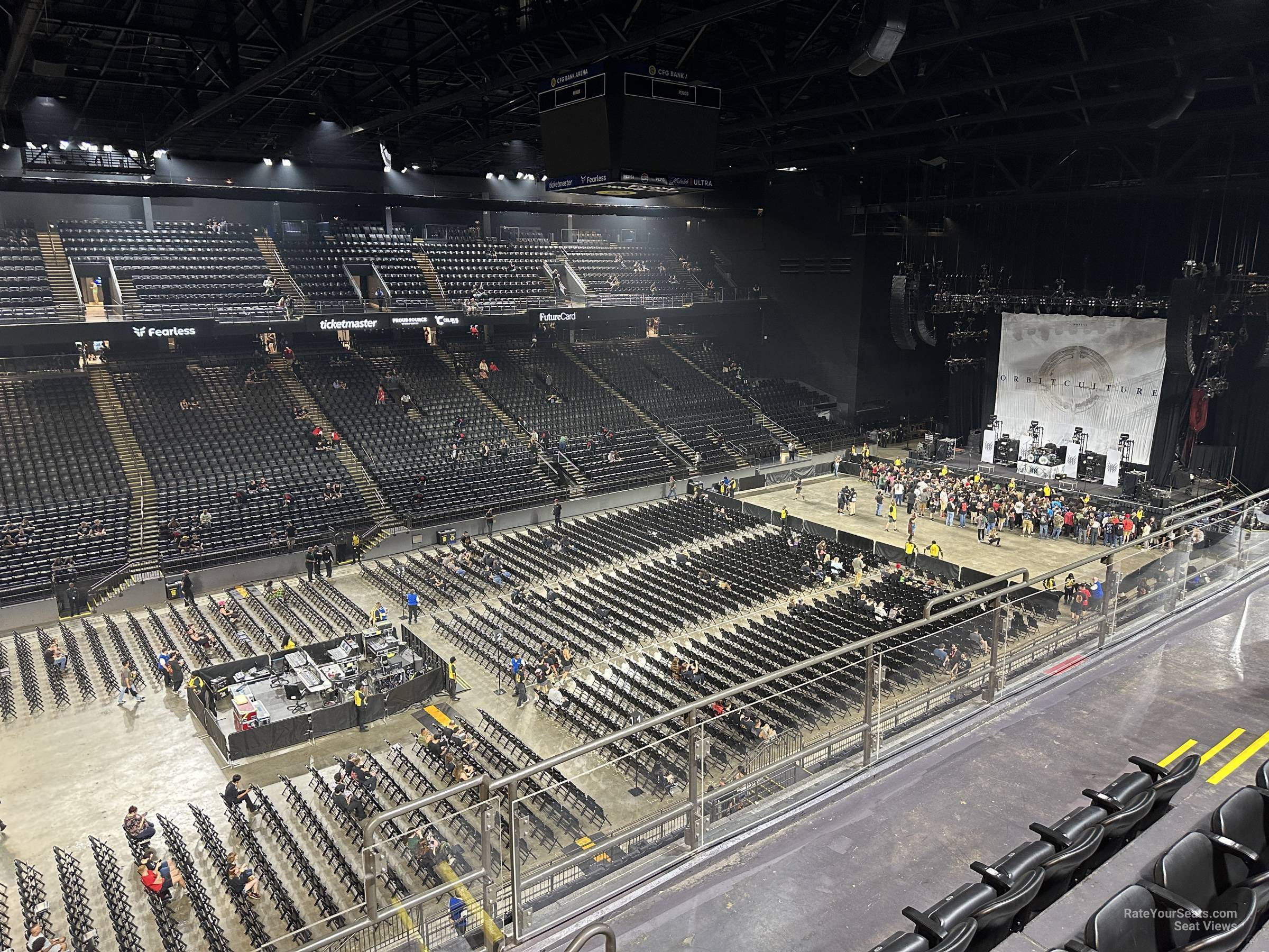 section 206, row e seat view  - cfg bank arena