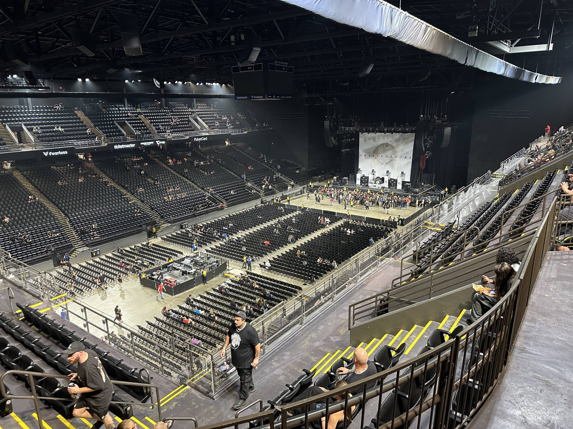 section 207, row j seat view - cfg bank arena
