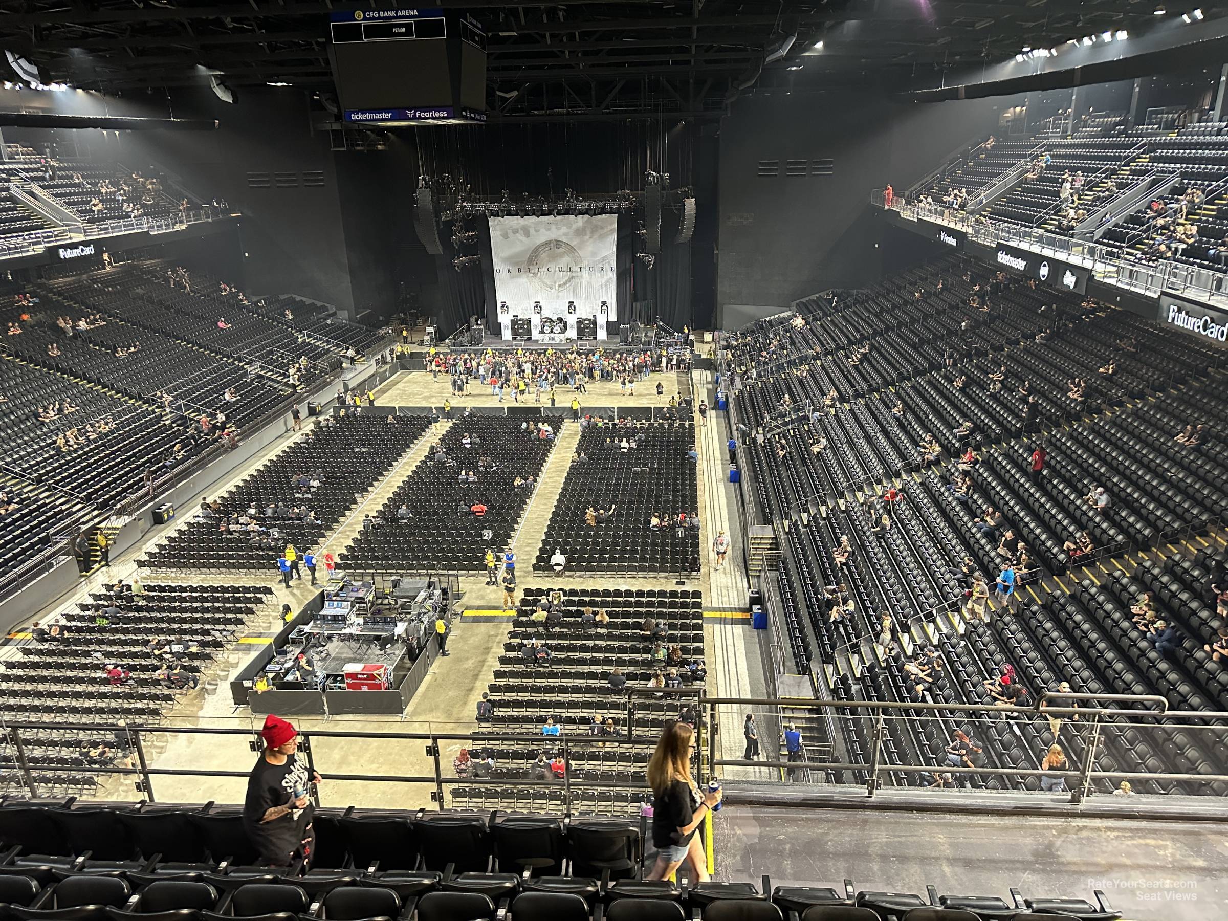 section 209, row j seat view  - cfg bank arena