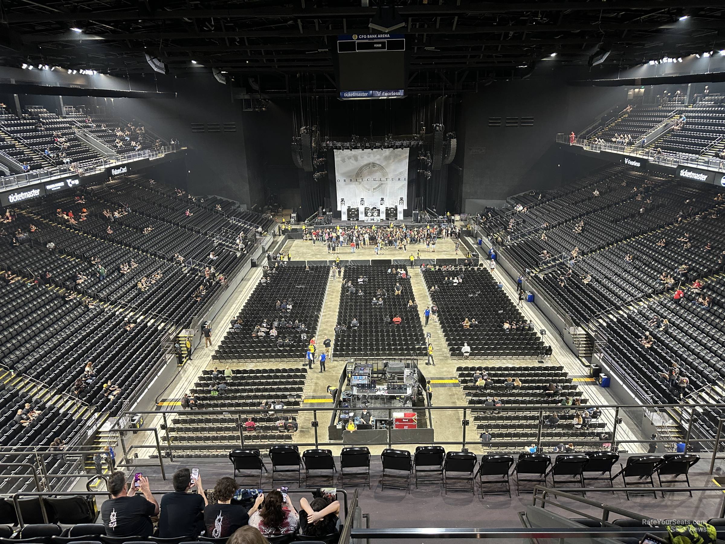section 211, row j seat view  - cfg bank arena