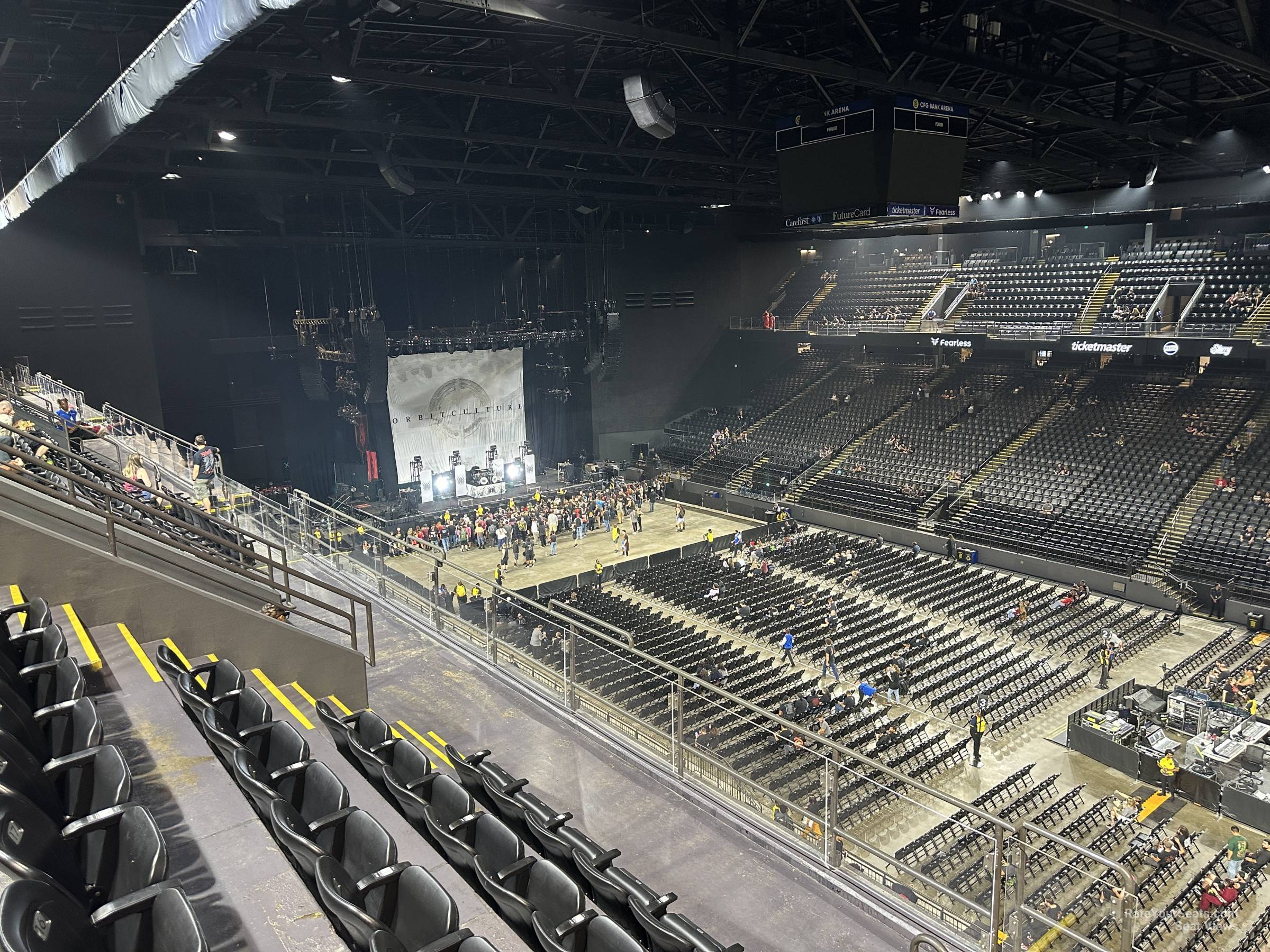 section 215, row e seat view  - cfg bank arena