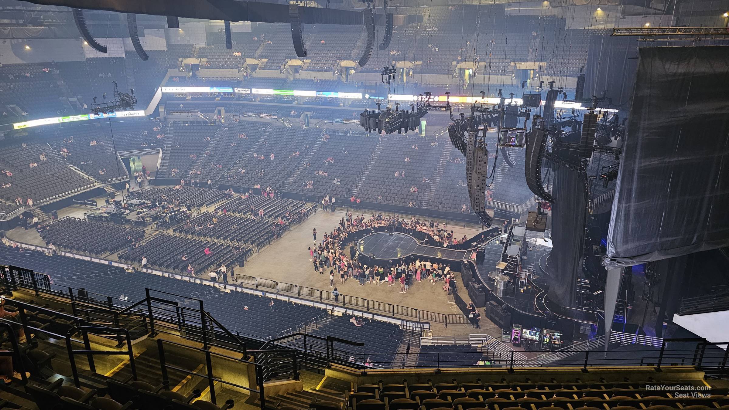 section 202, row l seat view  for concert - chi health center omaha
