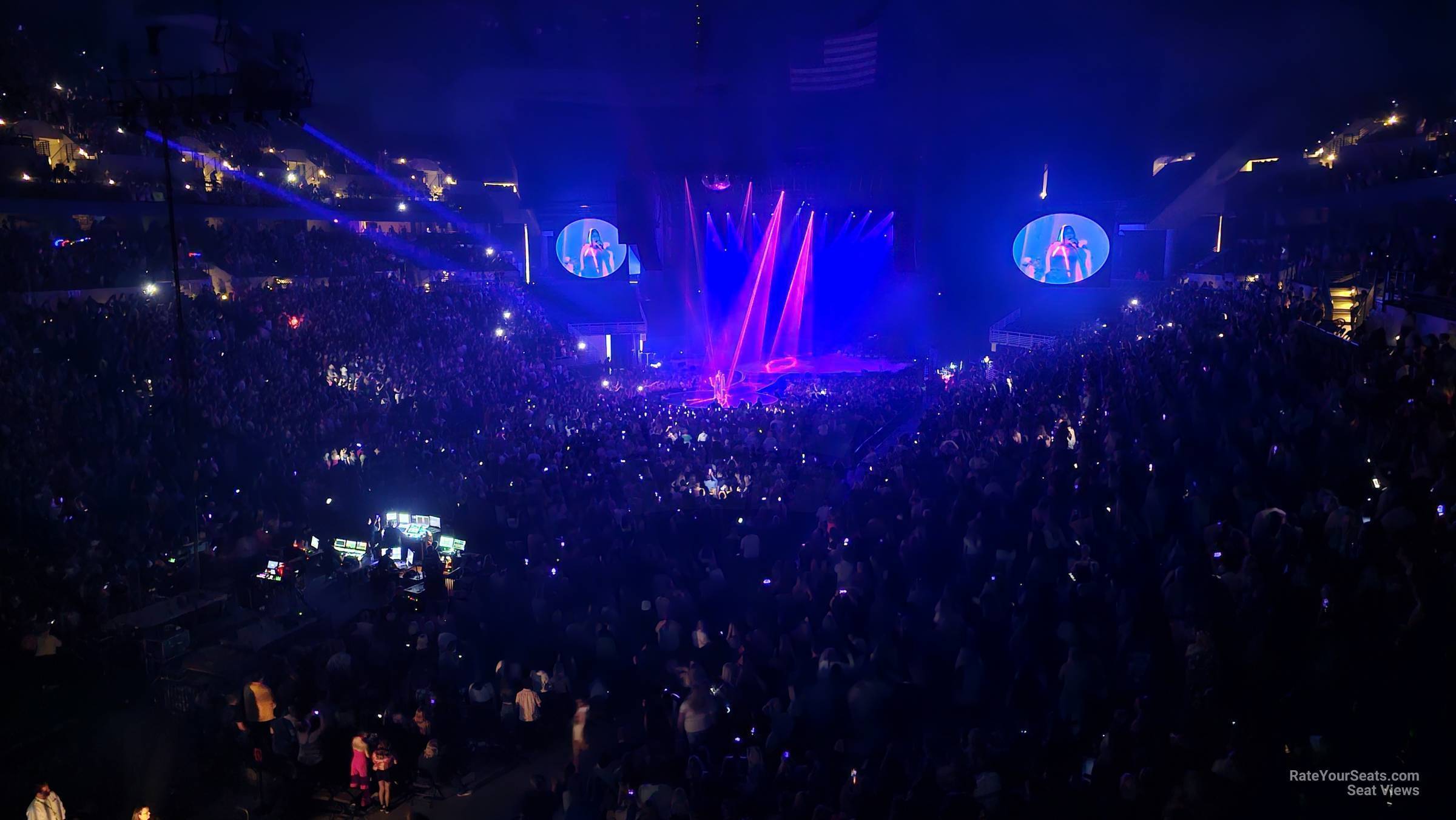 section 210, row a seat view  for concert - chi health center omaha
