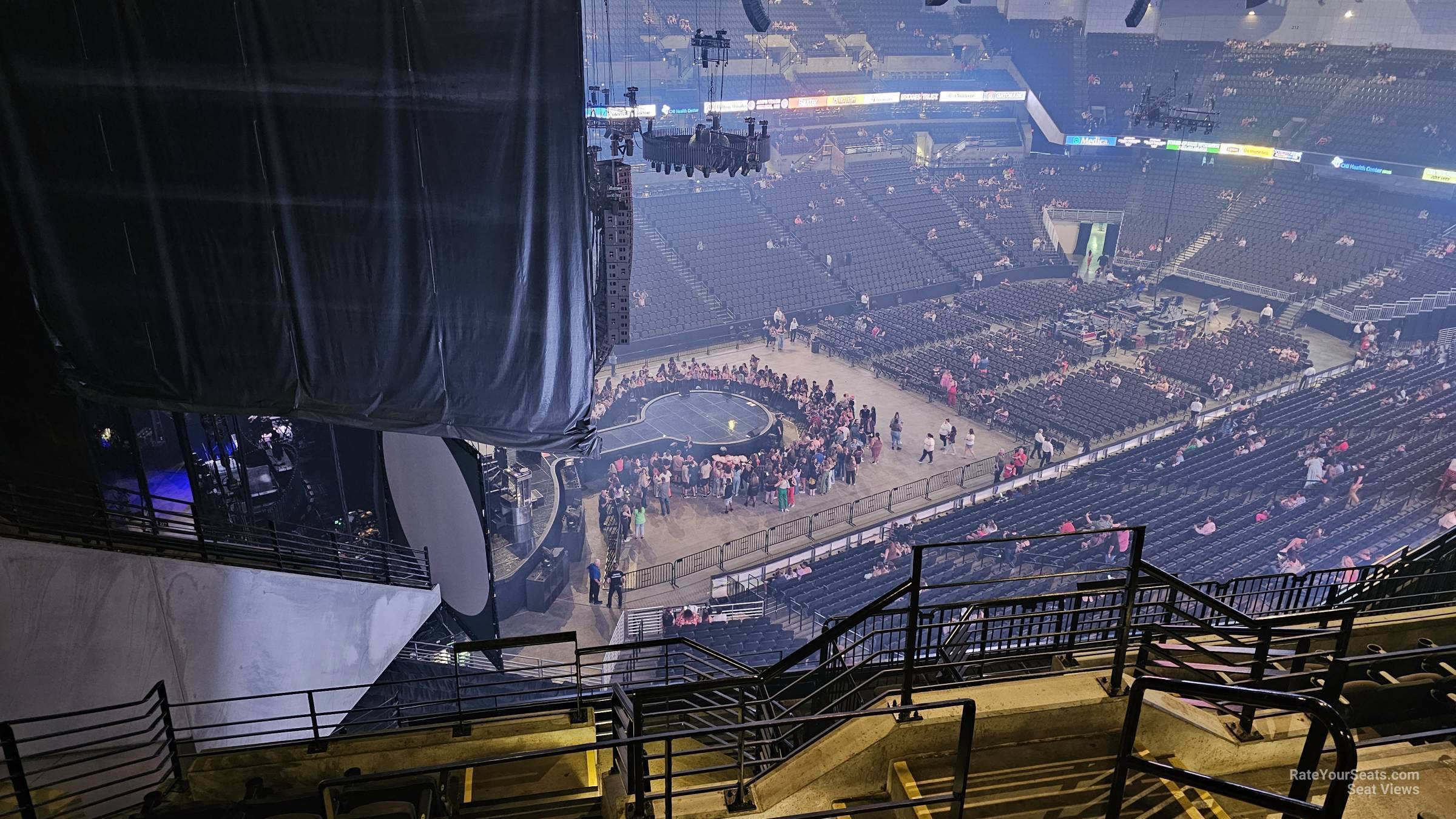 section 225, row h seat view  for concert - chi health center omaha