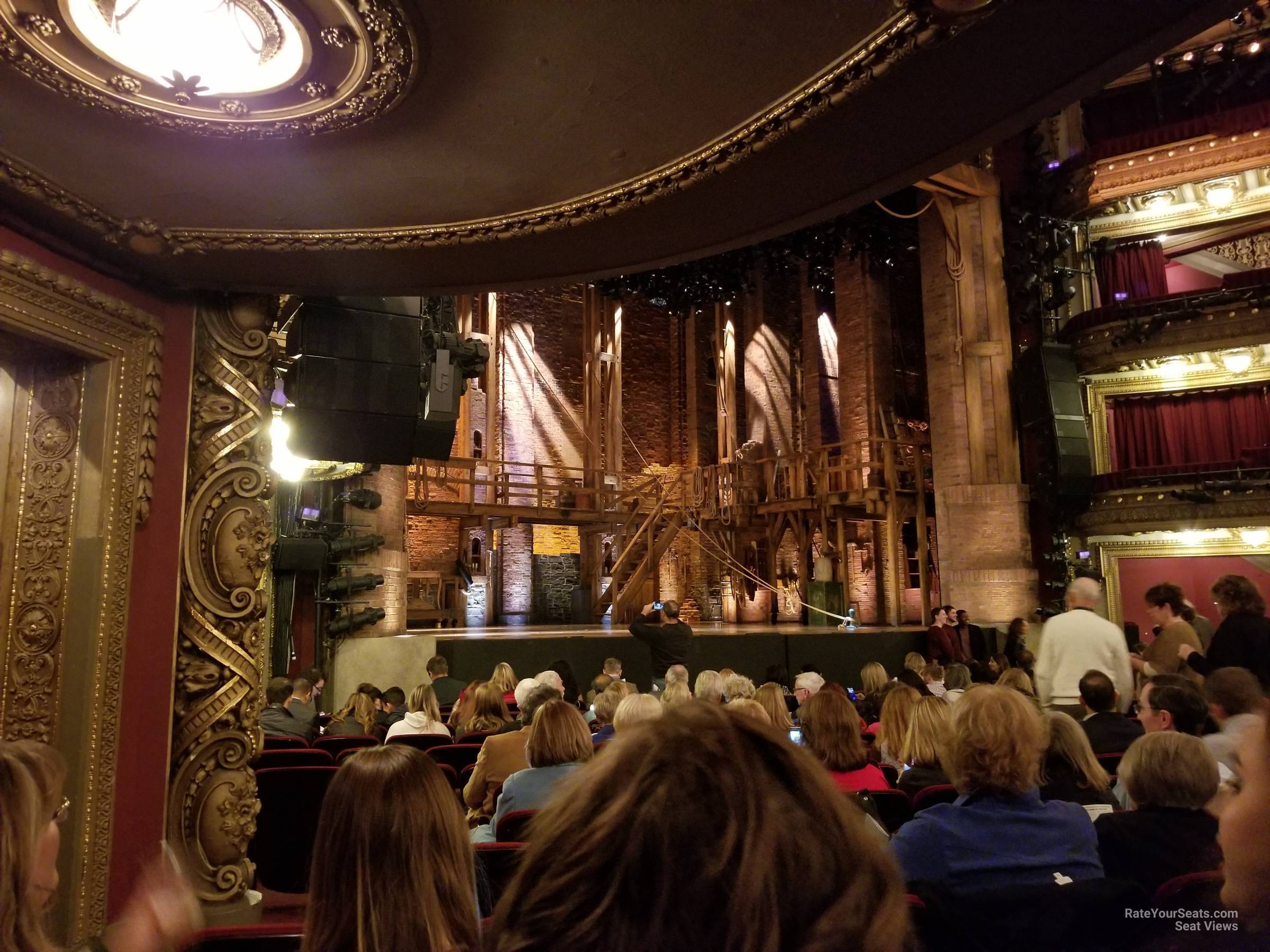 orchestra left, row p seat view  - cibc theater