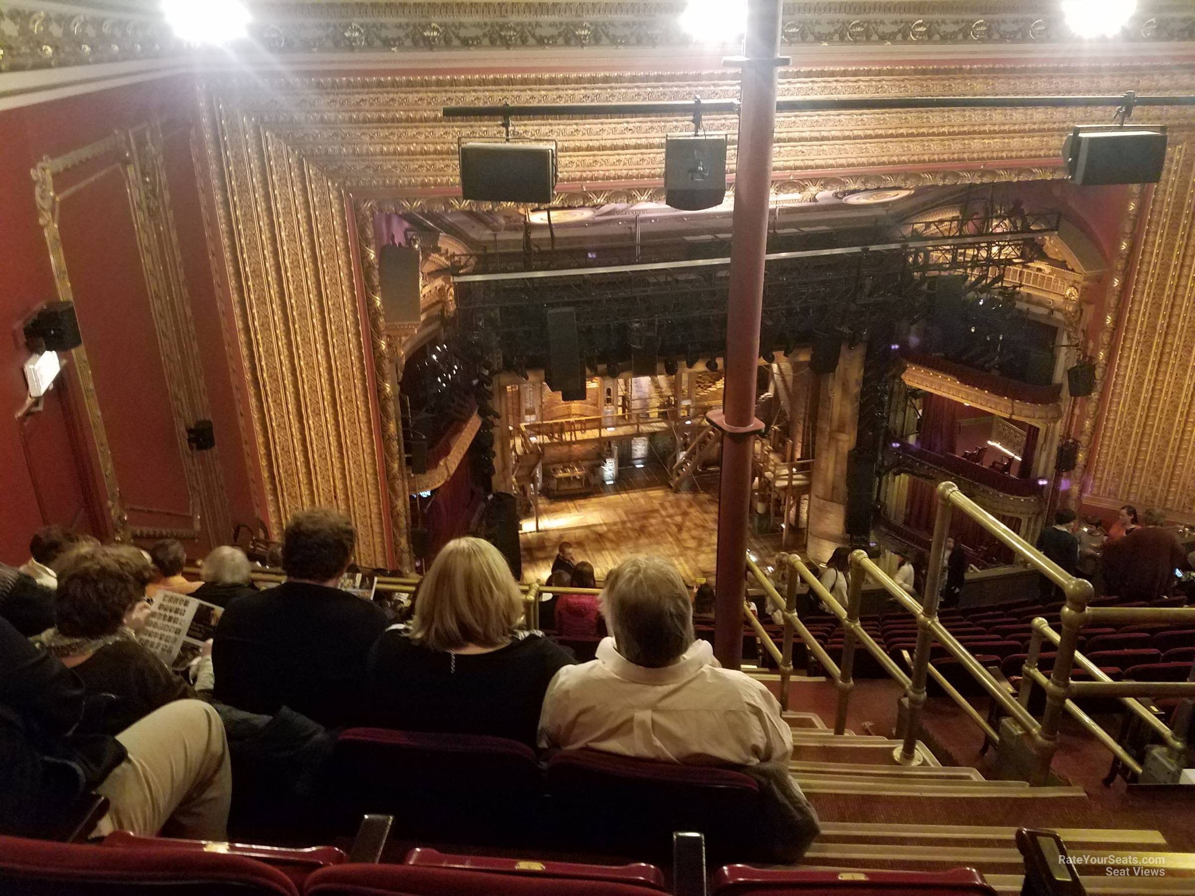 balcony left, row n seat view  - cibc theater