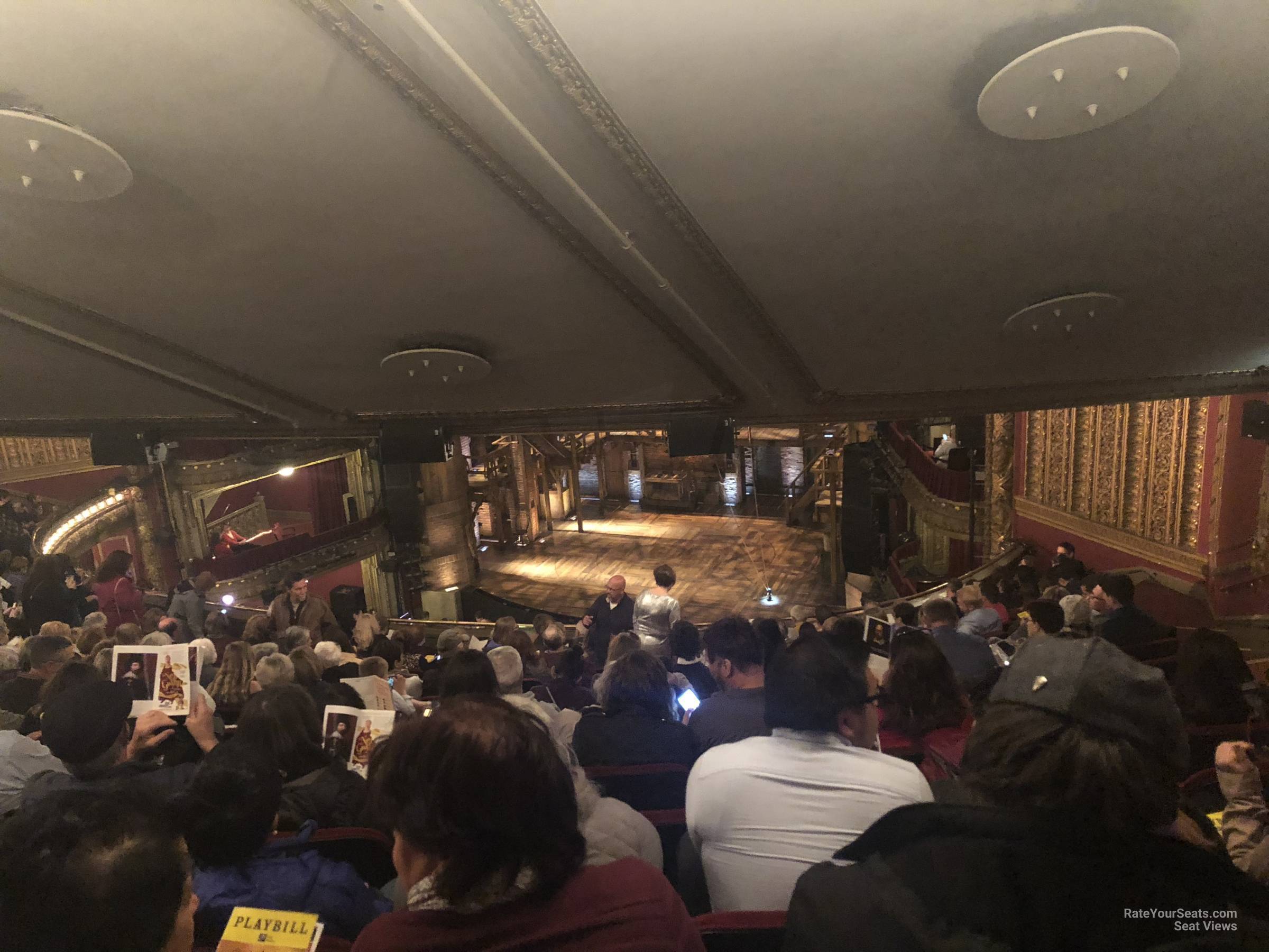 mezzanine right, row p seat view  - cibc theater