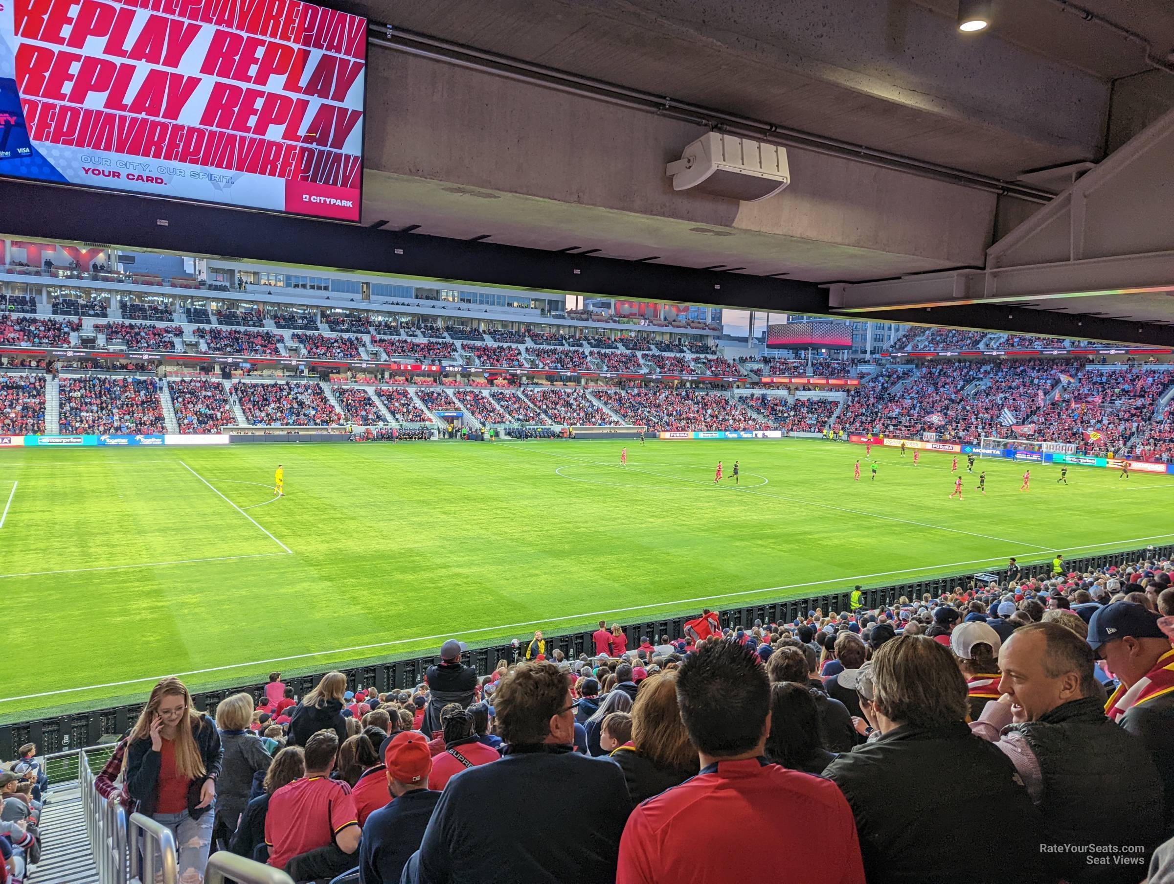 section 102, row 20 seat view  - citypark