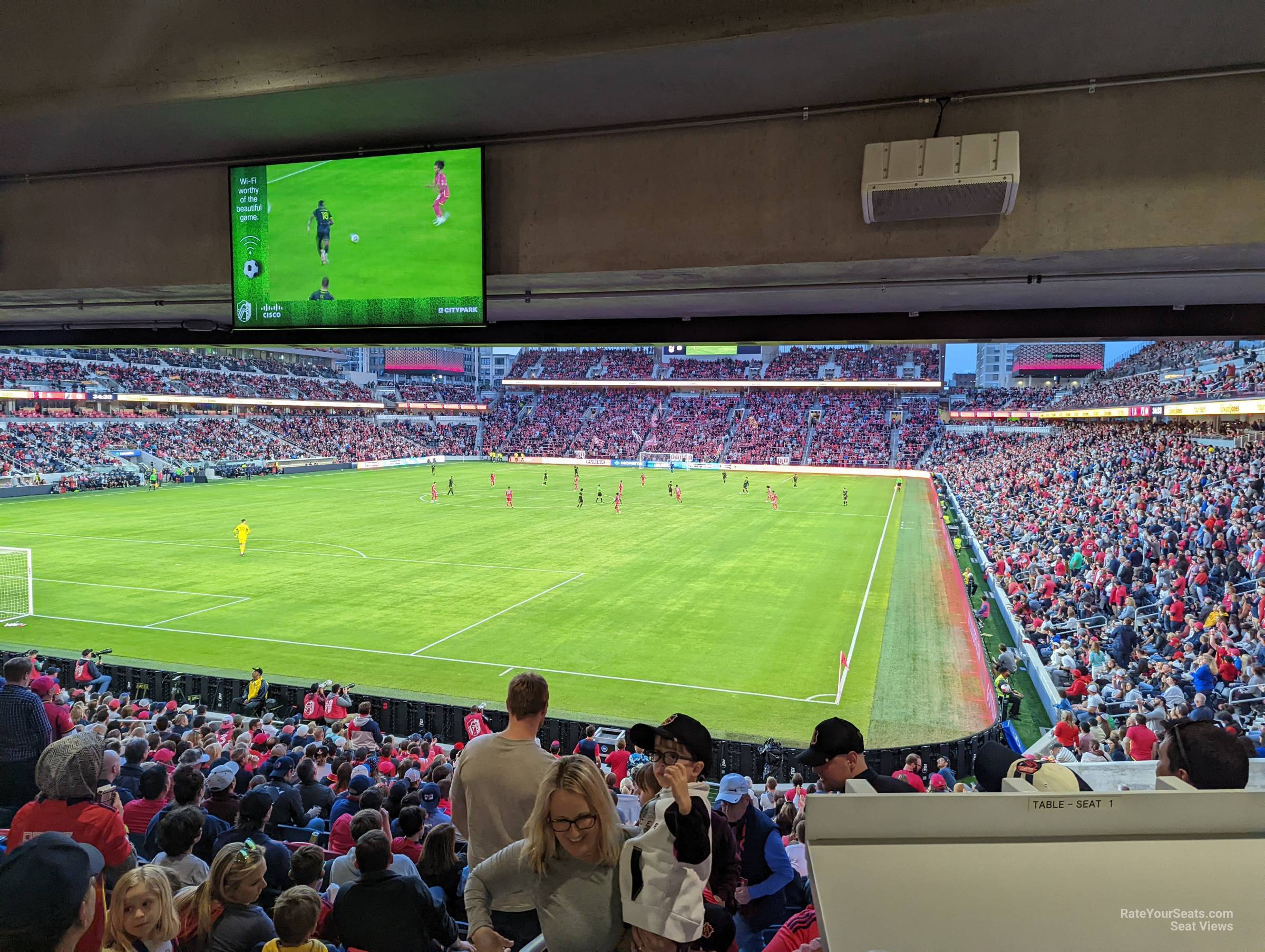 section 150, row 20 seat view  - citypark