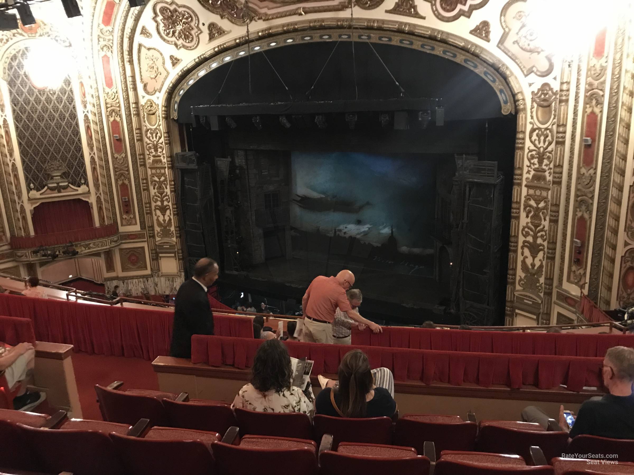 balcony right, row h seat view  - cadillac palace theatre