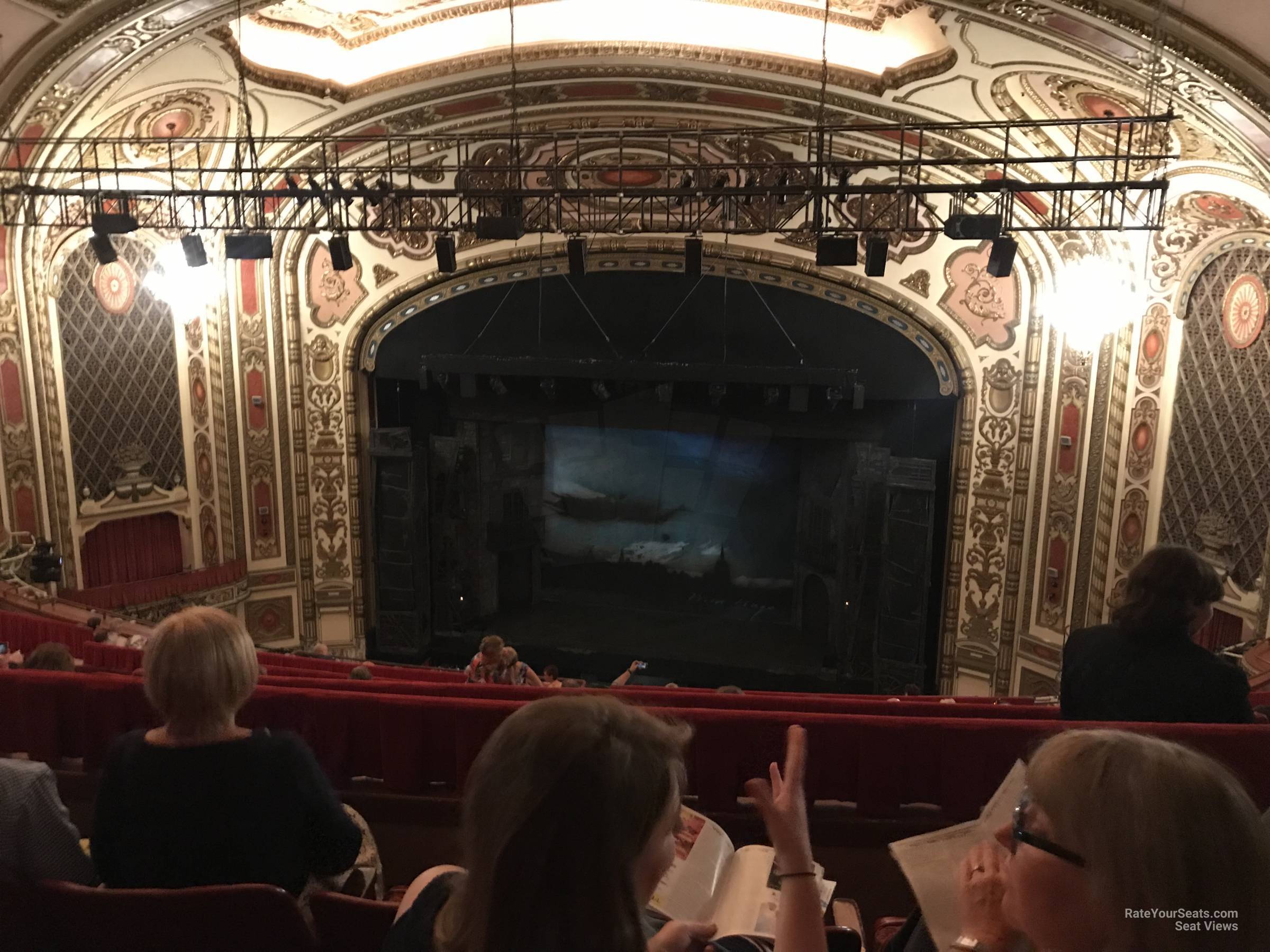 balcony right center, row n seat view  - cadillac palace theatre