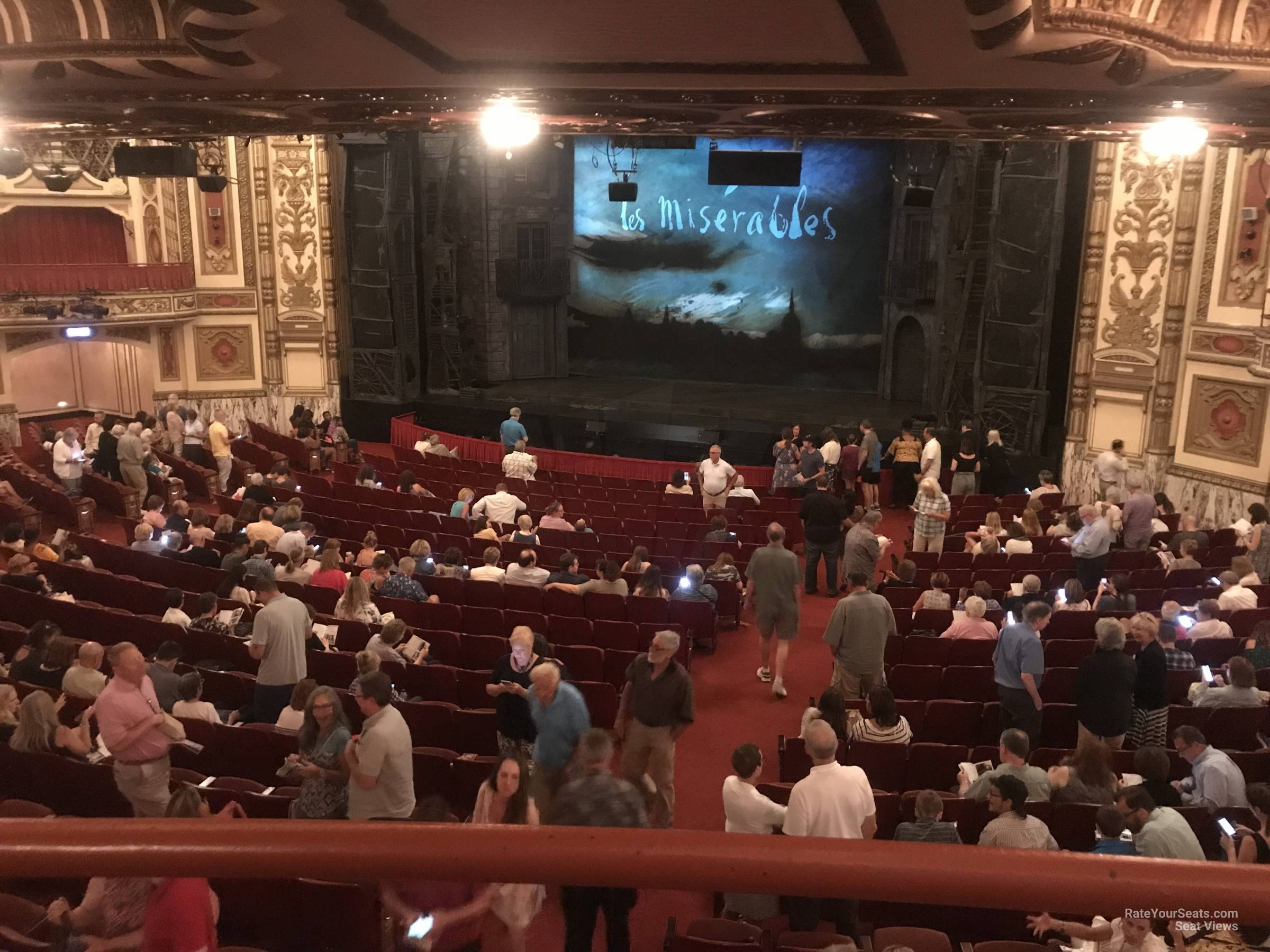 dress circle right center seat view  - cadillac palace theatre