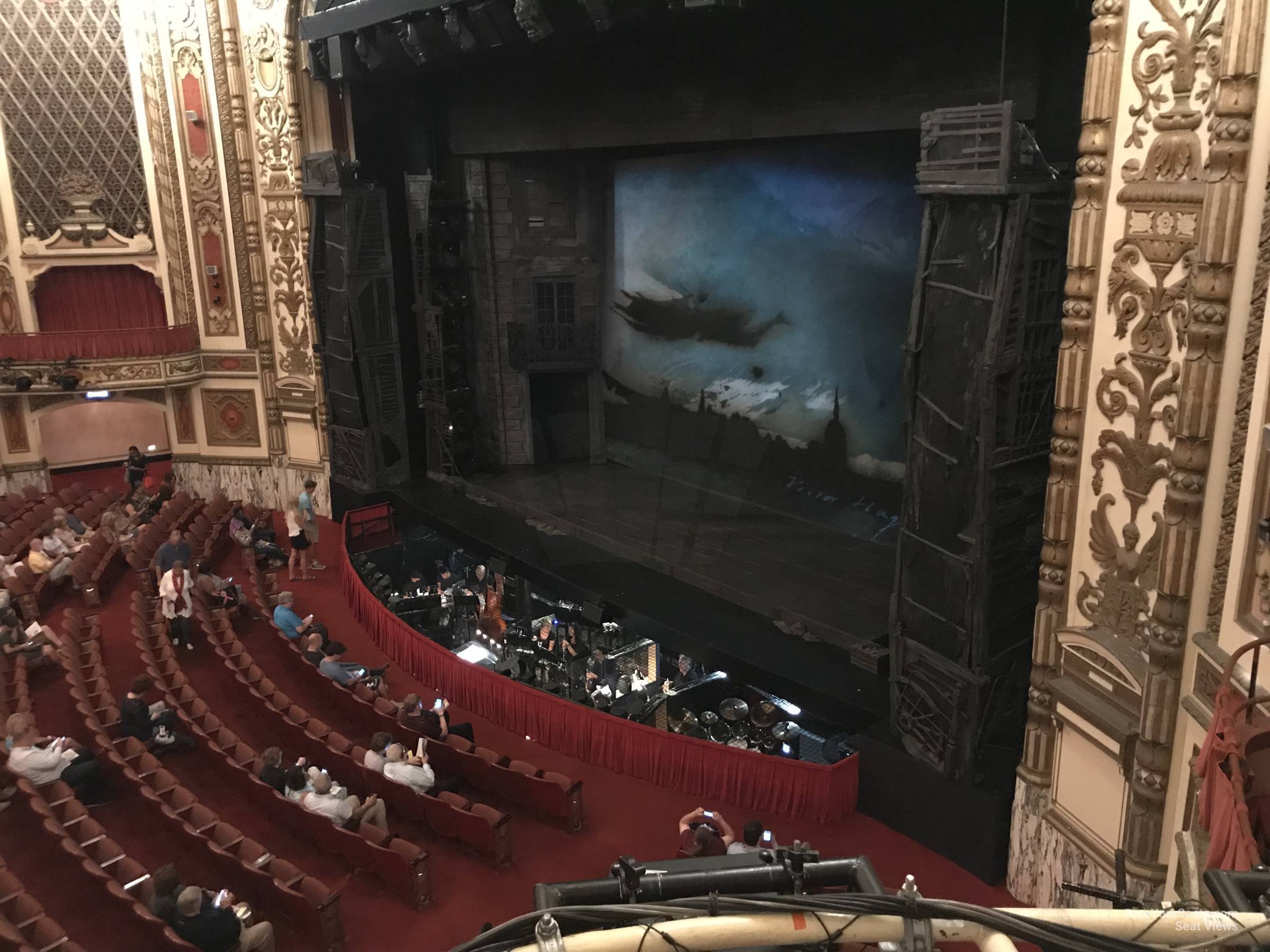 loge far right seat view  - cadillac palace theatre
