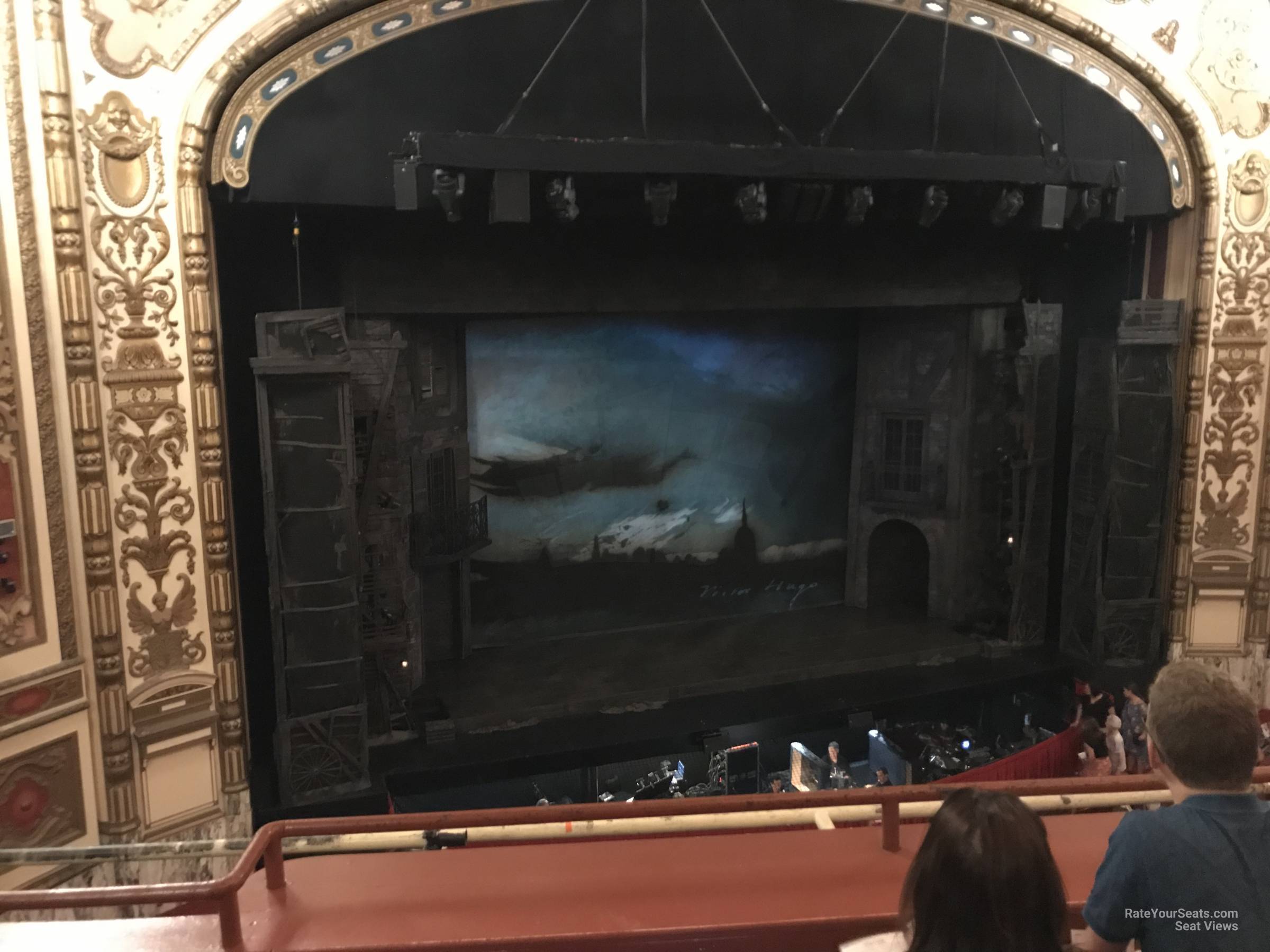loge left center seat view  - cadillac palace theatre