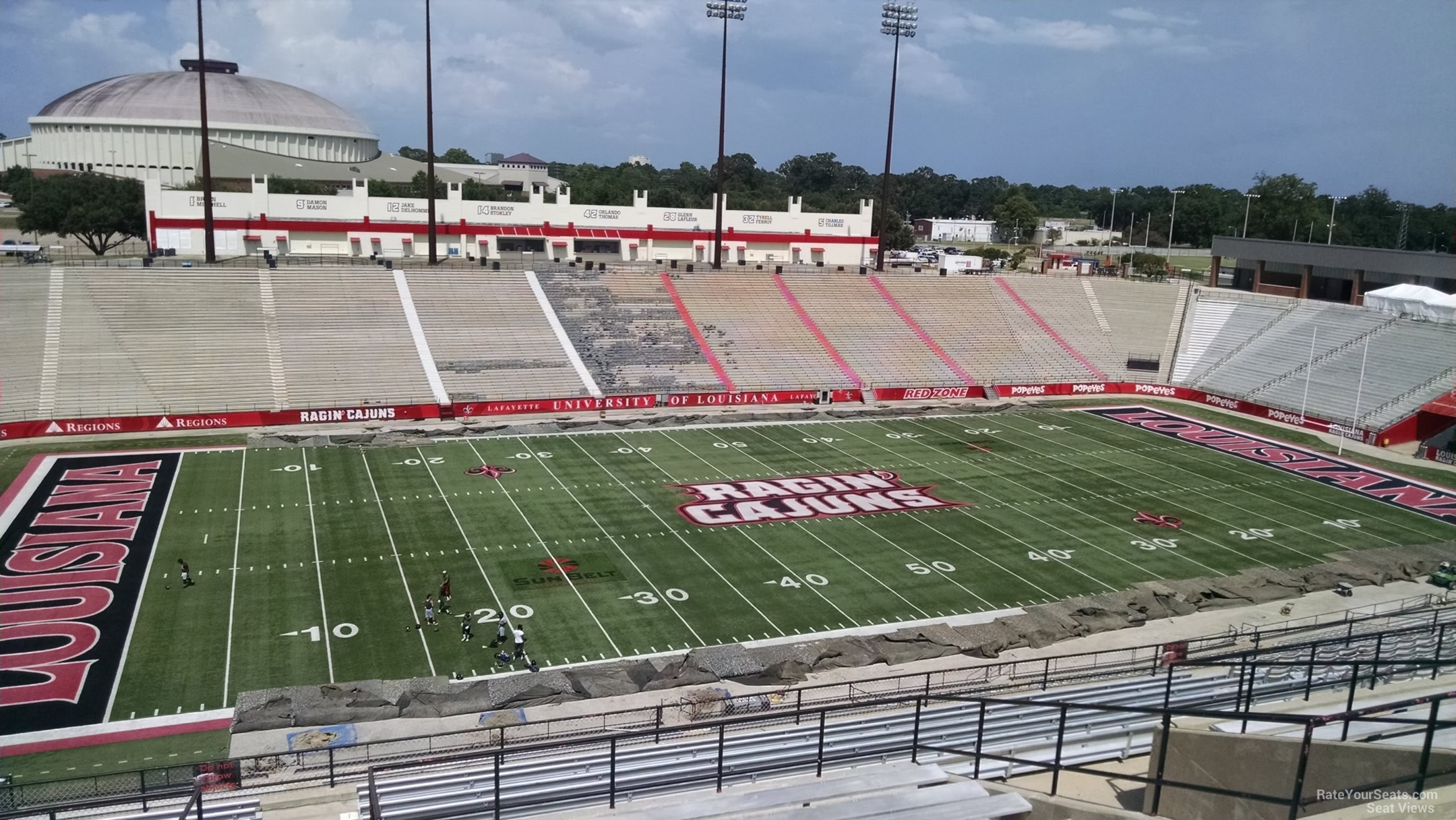section ff, row 21 seat view  - cajun field