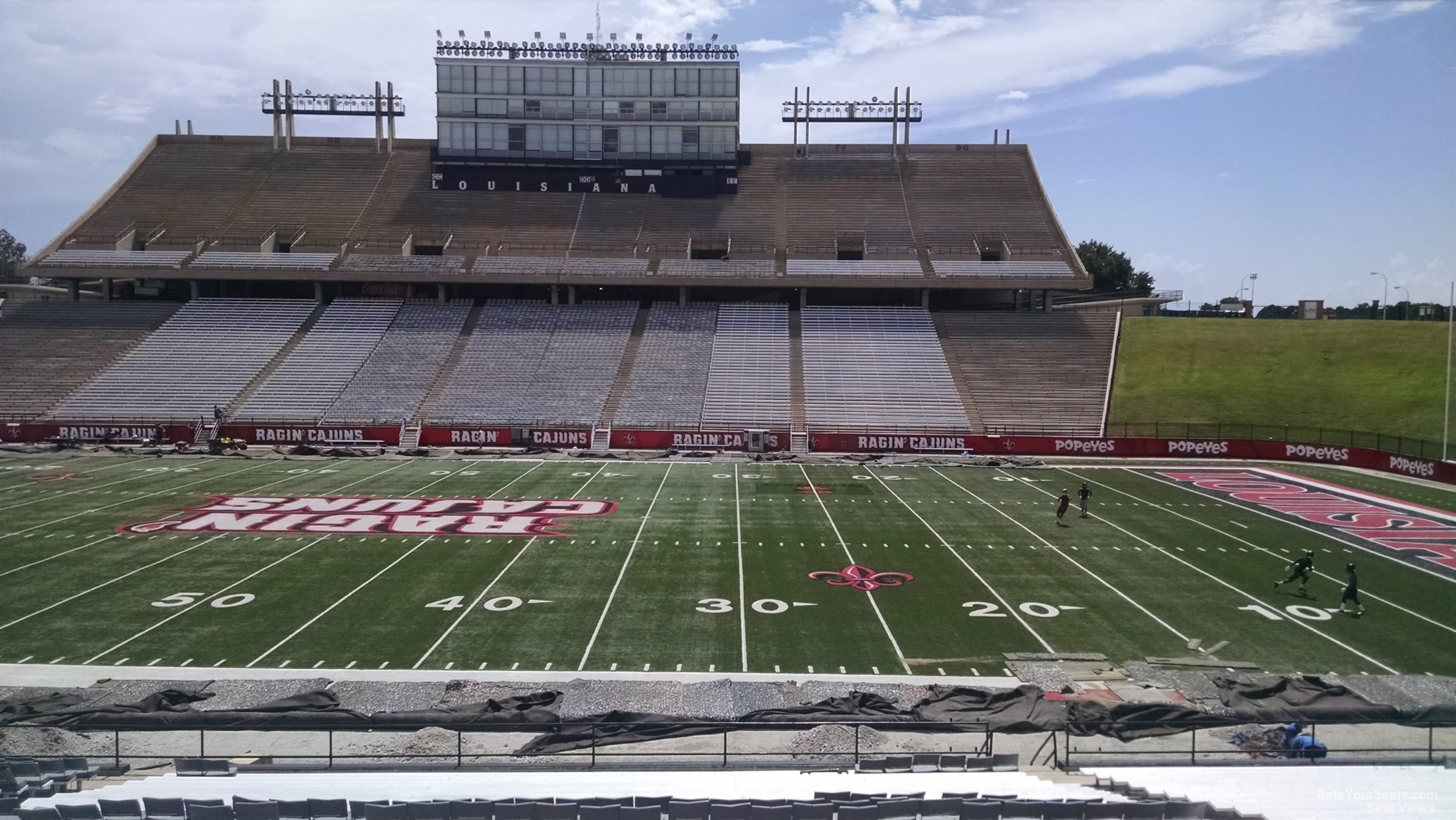 section p, row 30 seat view  - cajun field