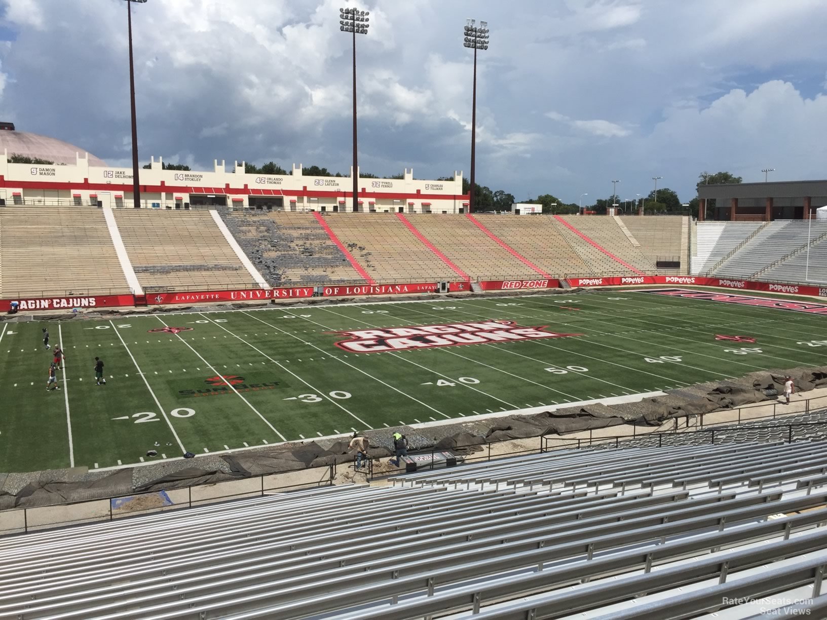section f, row 30 seat view  - cajun field