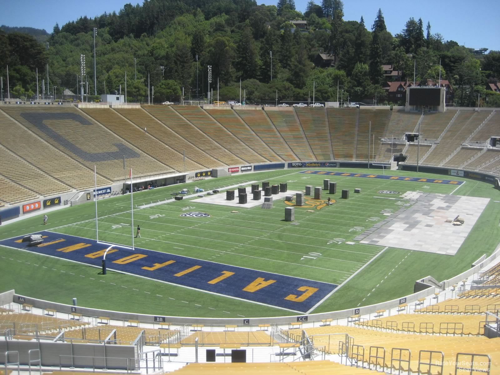 section c, row 65 seat view  - memorial stadium (cal)