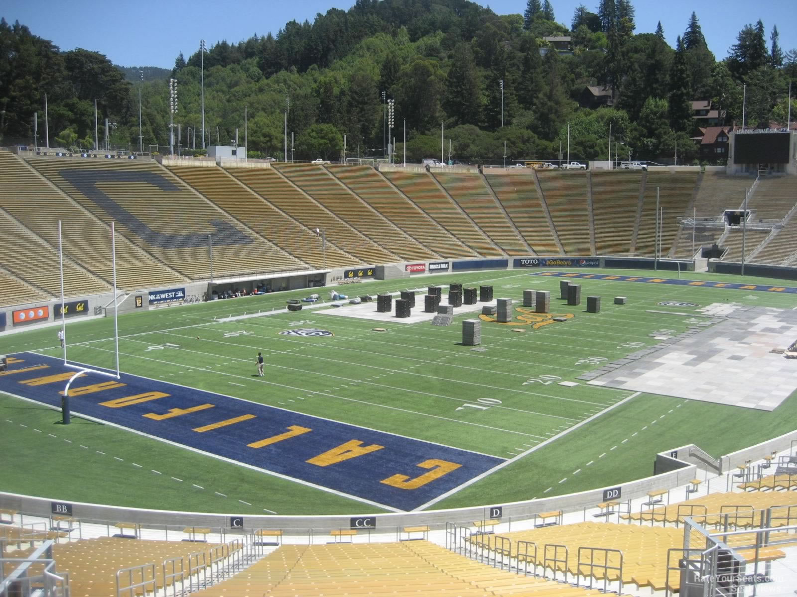 section cc, row 47 seat view  - california memorial stadium