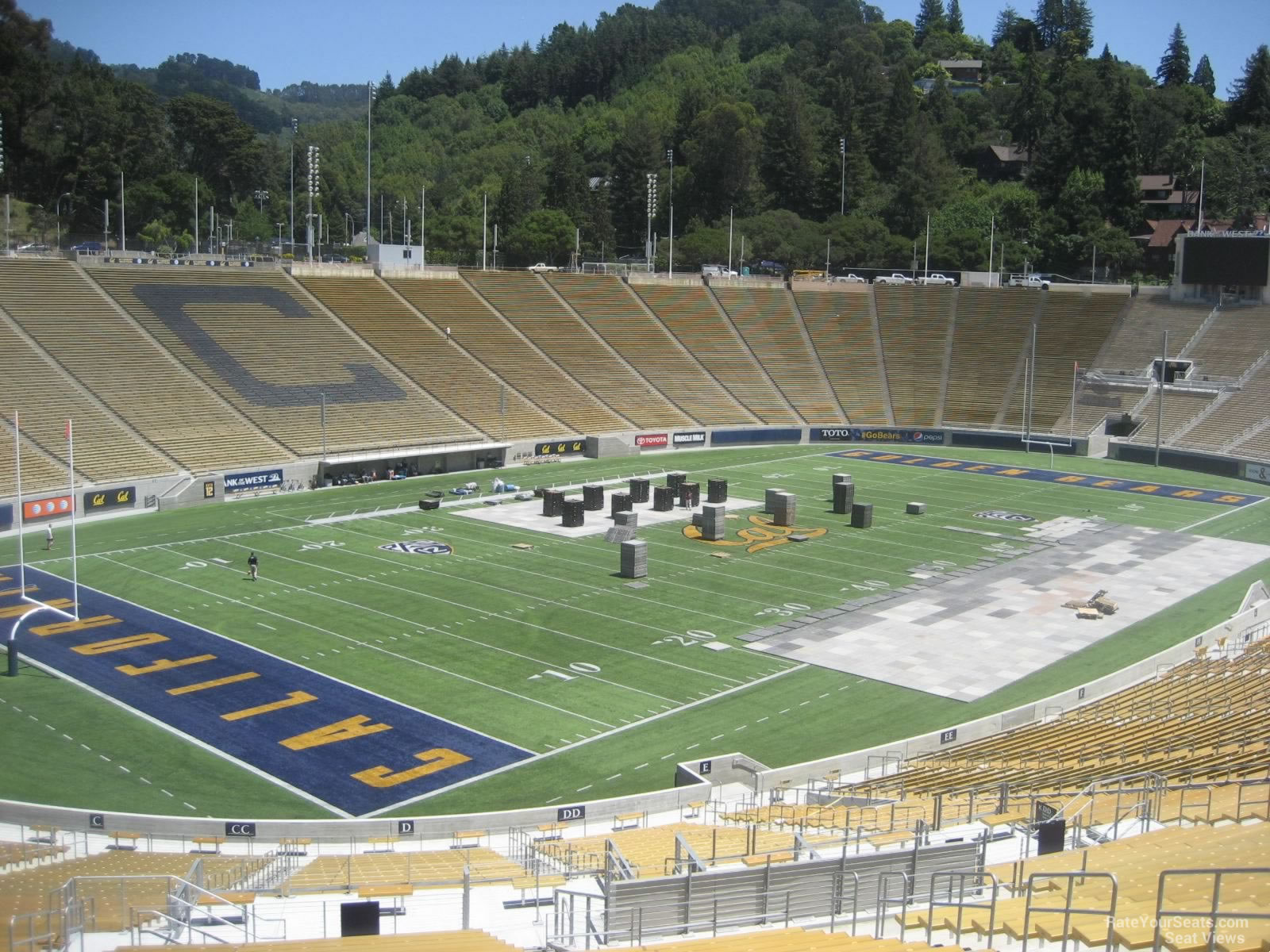 section d, row 65 seat view  - memorial stadium (cal)