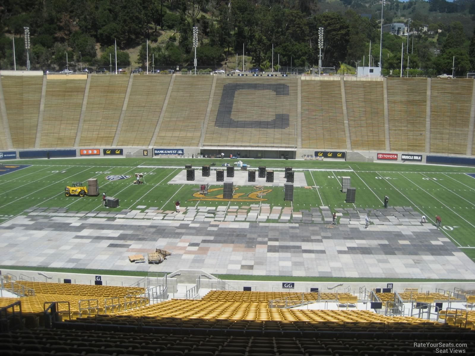section gg, row 42 seat view  - california memorial stadium