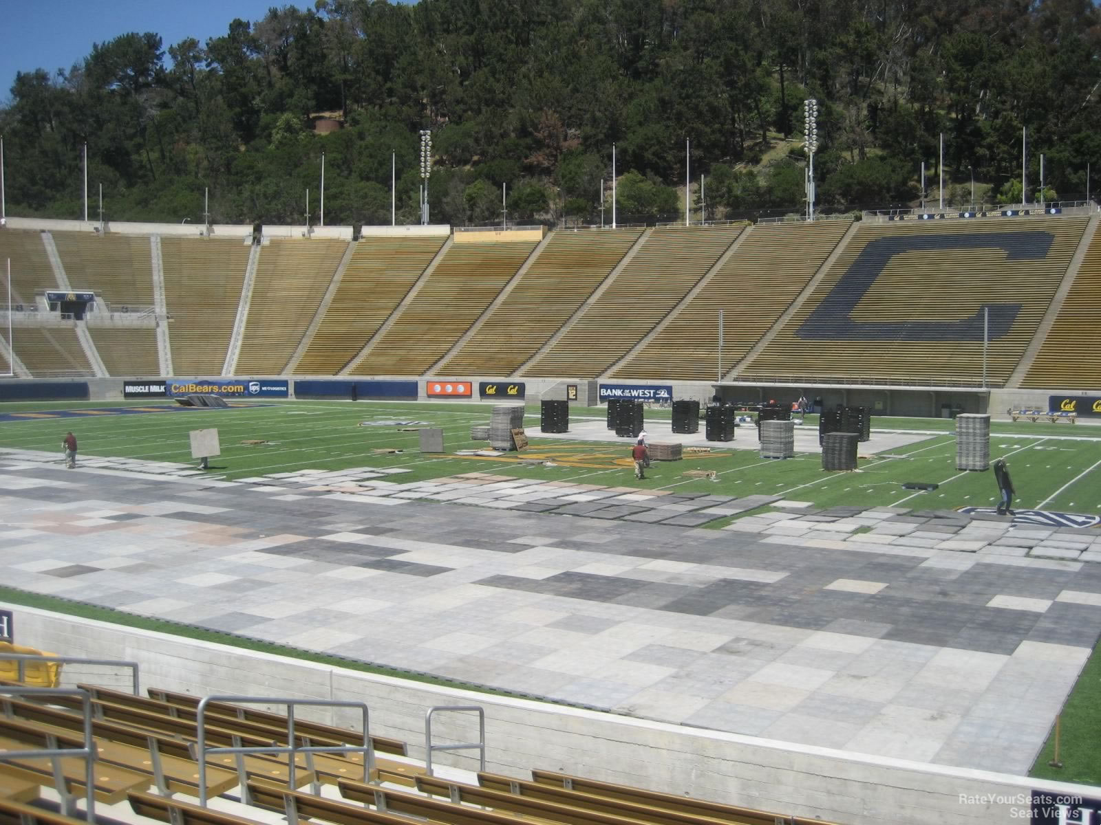 section hh, row 12 seat view  - memorial stadium (cal)