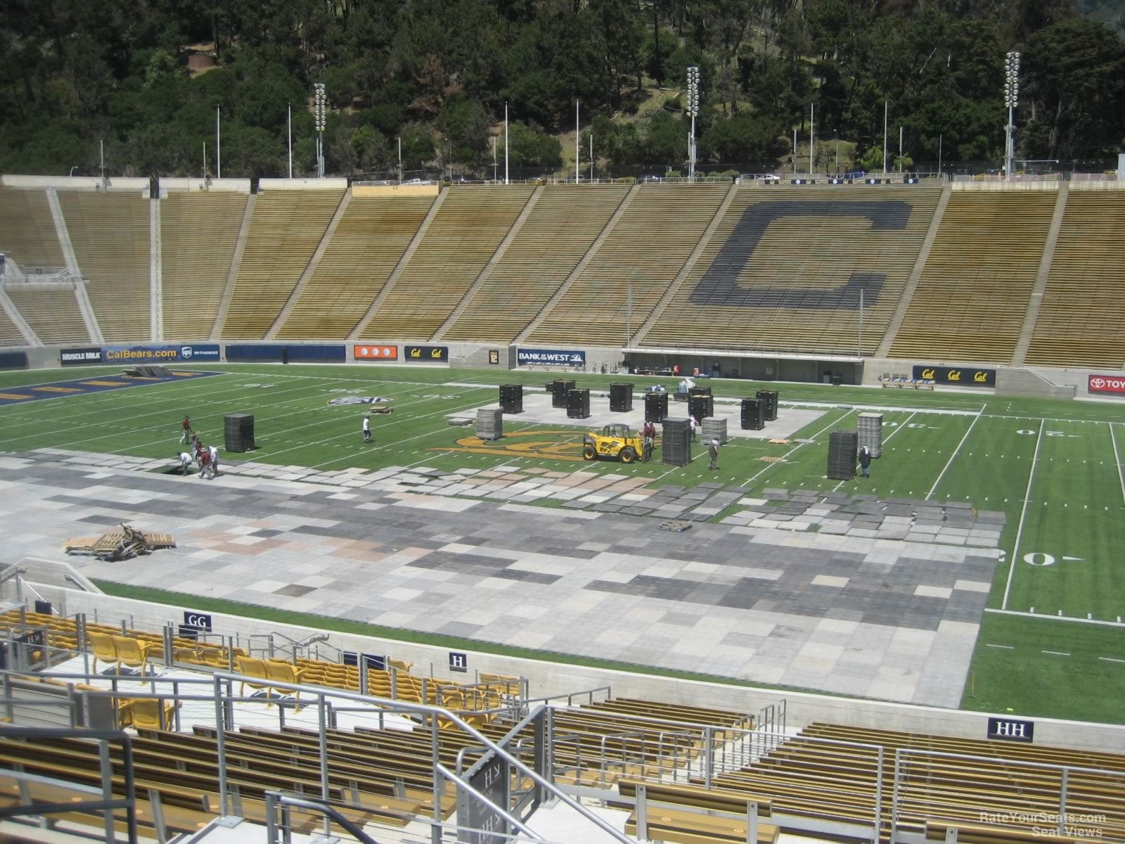 section hh, row 32 seat view  - california memorial stadium