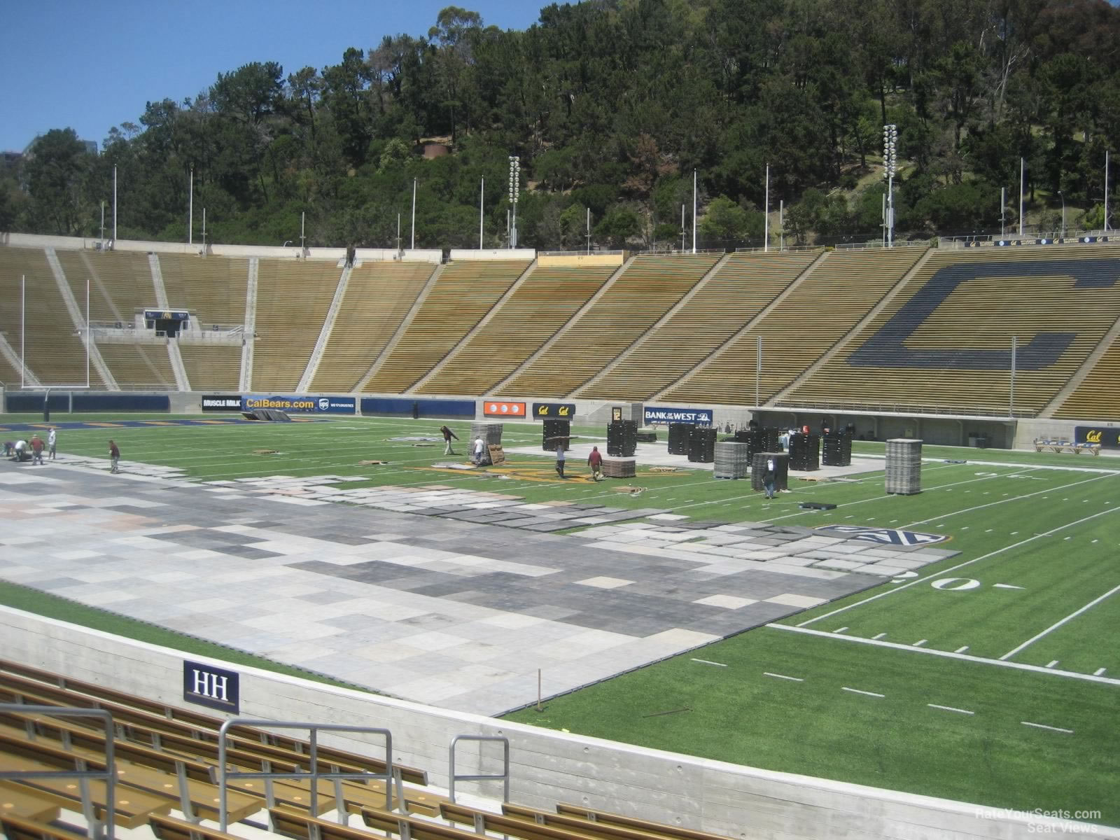 section i, row 12 seat view  - memorial stadium (cal)