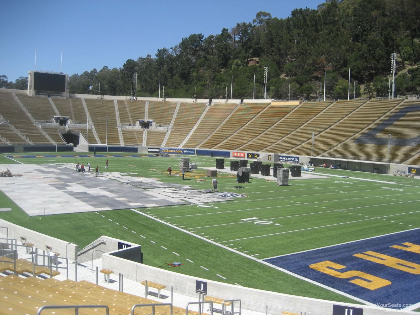 section jj, row 22 seat view  - memorial stadium (cal)