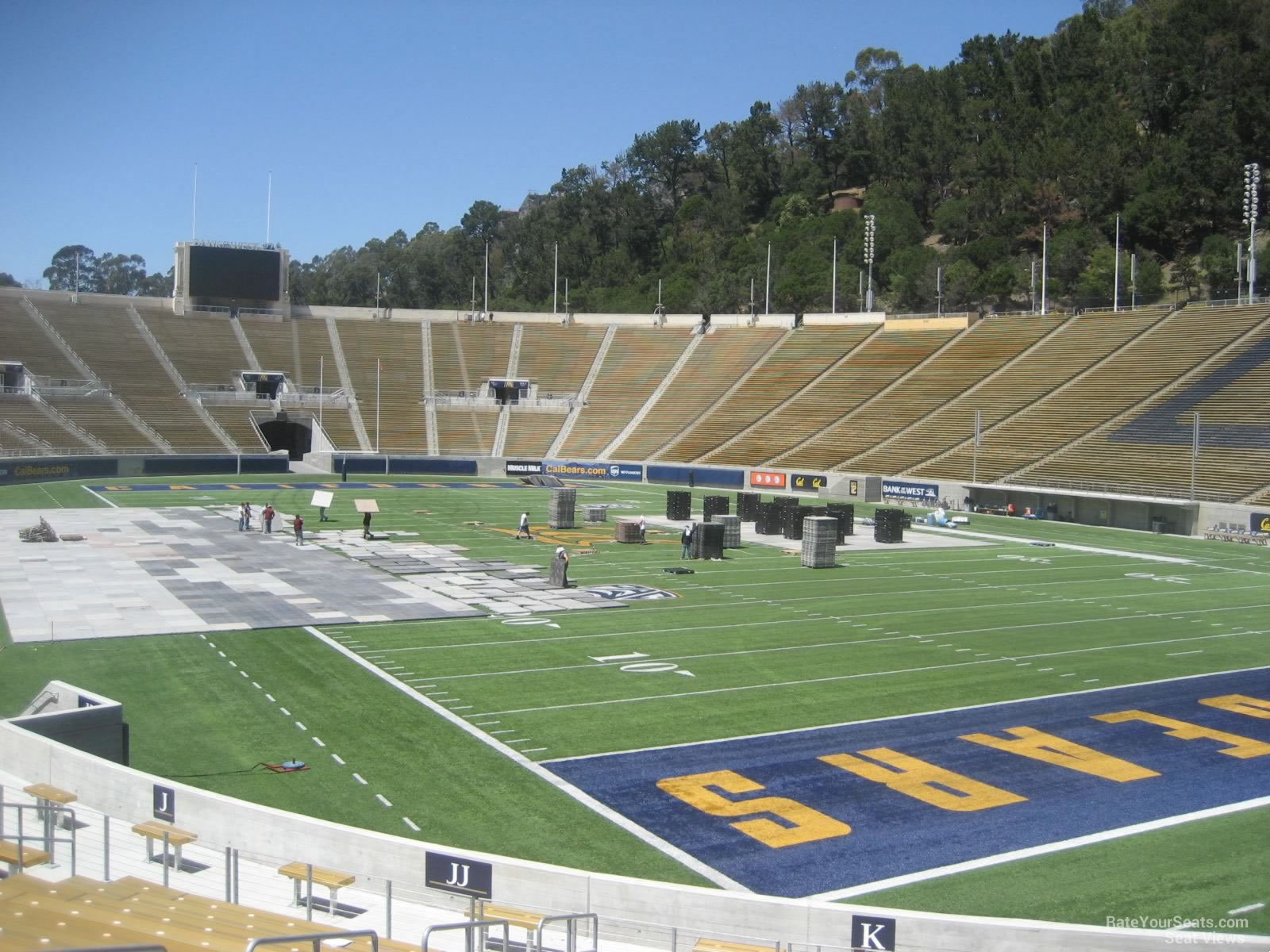 section k, row 22 seat view  - memorial stadium (cal)