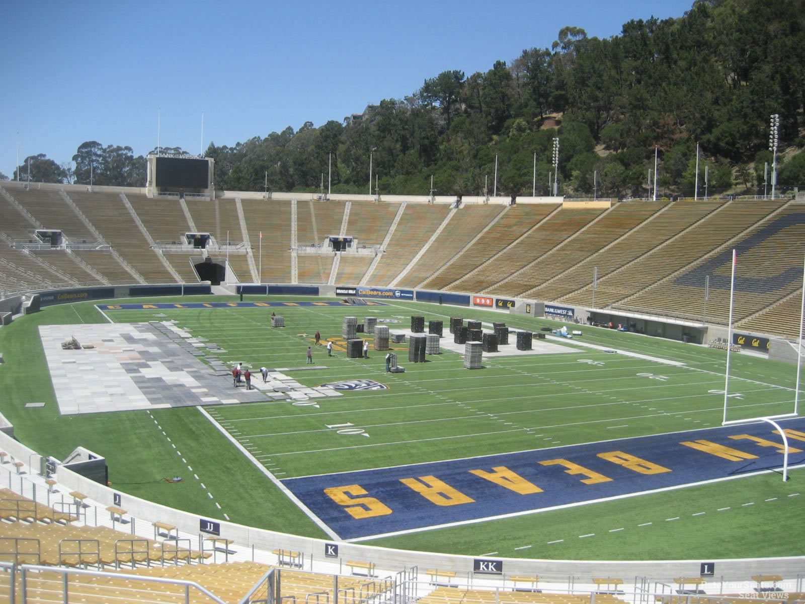 section kk, row 42 seat view  - california memorial stadium