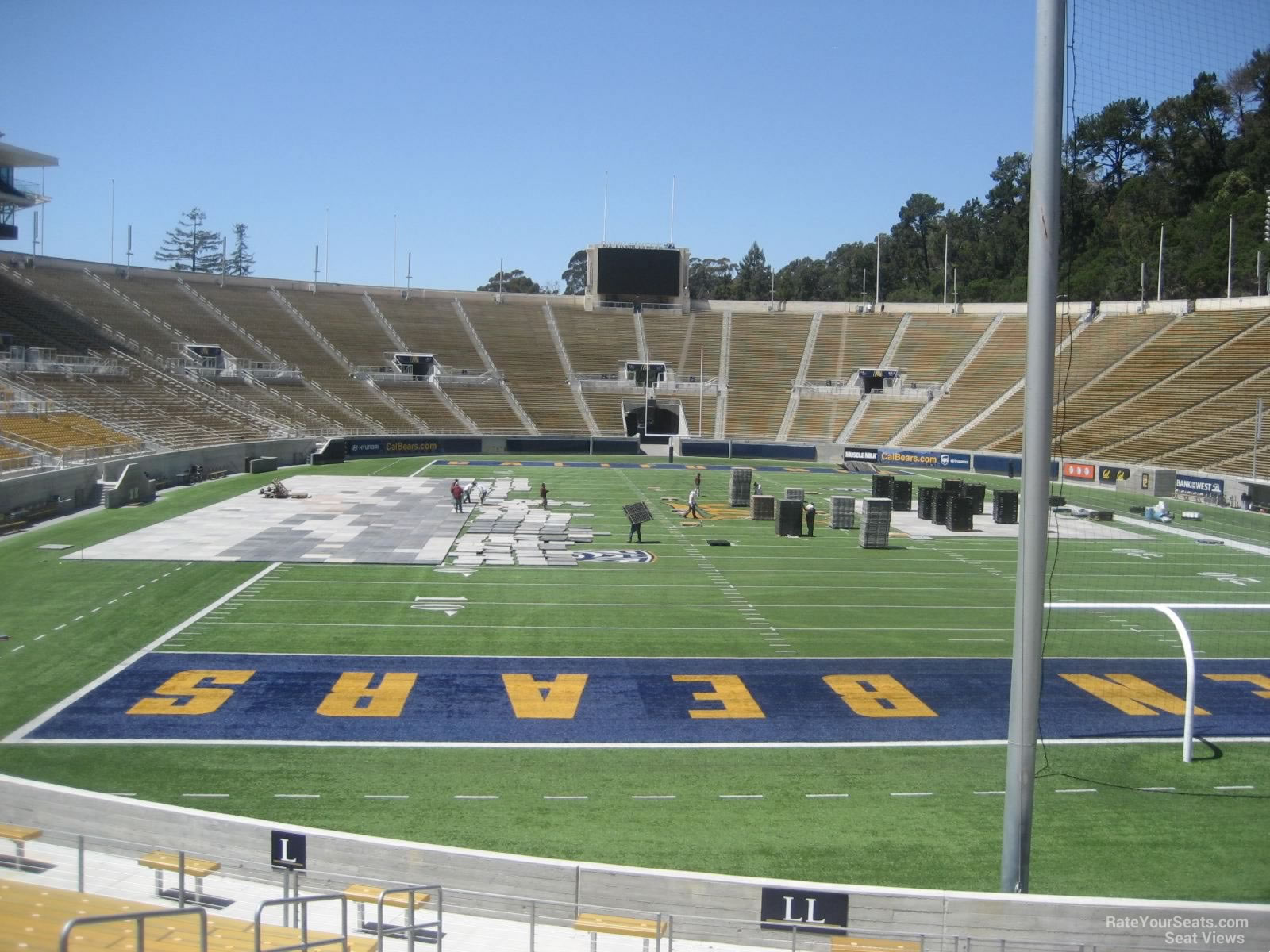 section ll, row 22 seat view  - memorial stadium (cal)