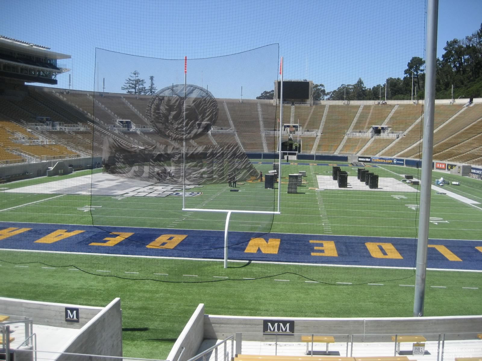 section mm, row 22 seat view  - memorial stadium (cal)
