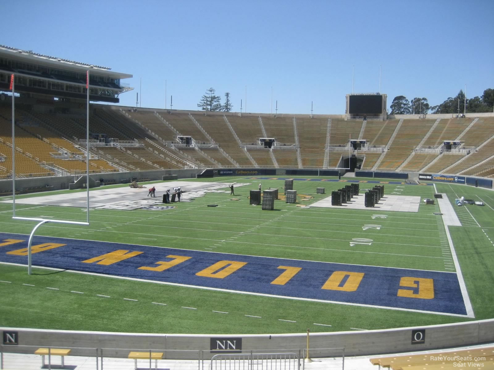 section nn, row 22 seat view  - memorial stadium (cal)