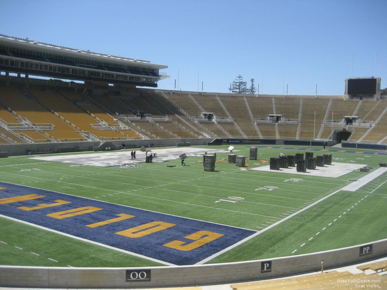 section oo, row 22 seat view  - memorial stadium (cal)