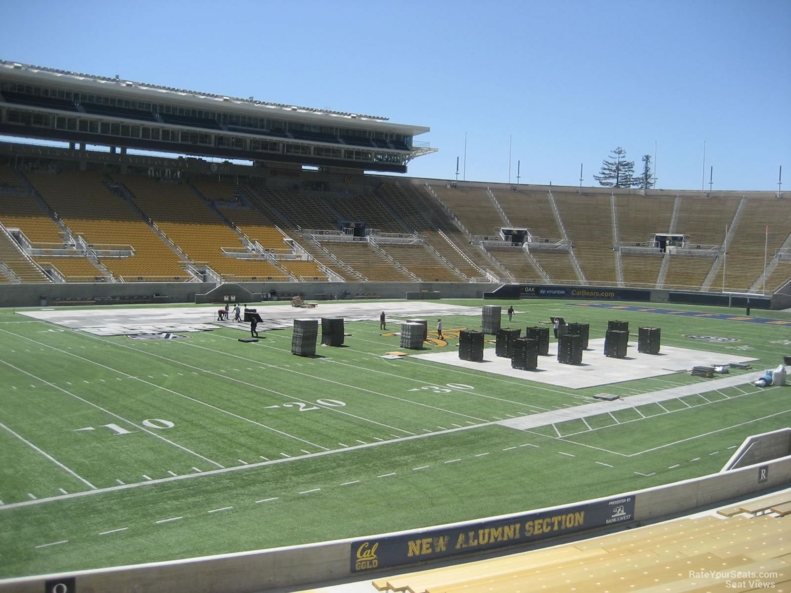 section q, row 22 seat view  - memorial stadium (cal)