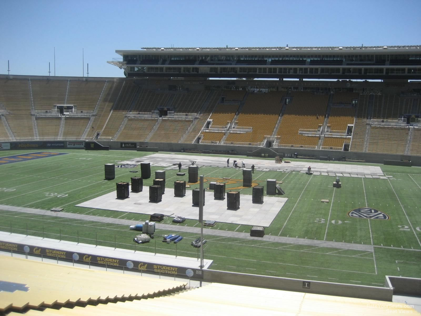 section t, row 42 seat view  - california memorial stadium