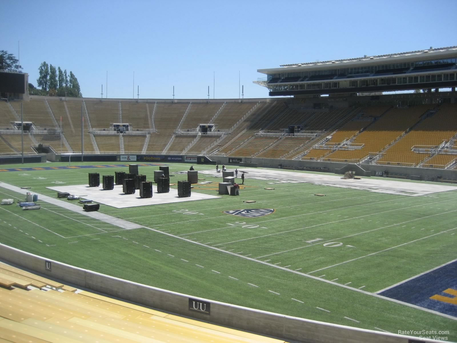 section v, row 22 seat view  - memorial stadium (cal)