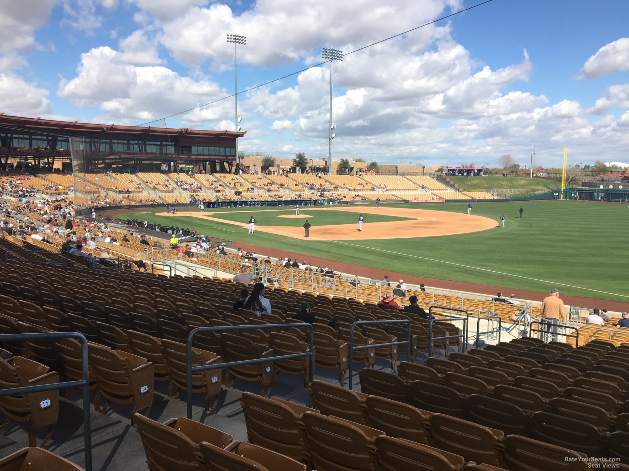 section 102, row 18 seat view  - camelback ranch