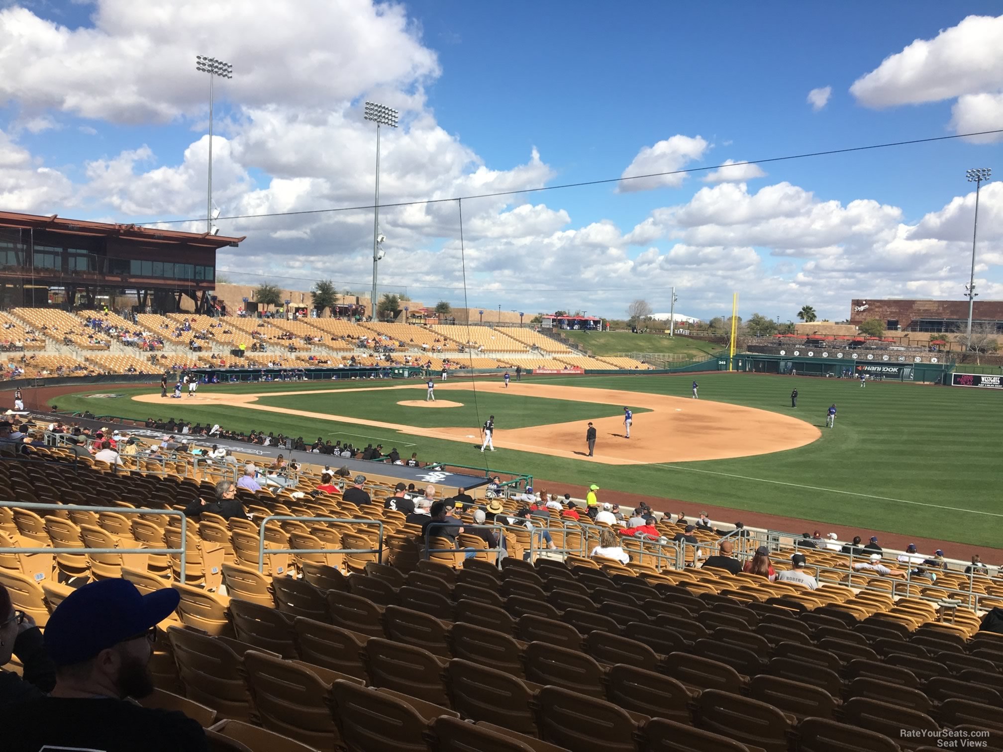 section 104, row 18 seat view  - camelback ranch