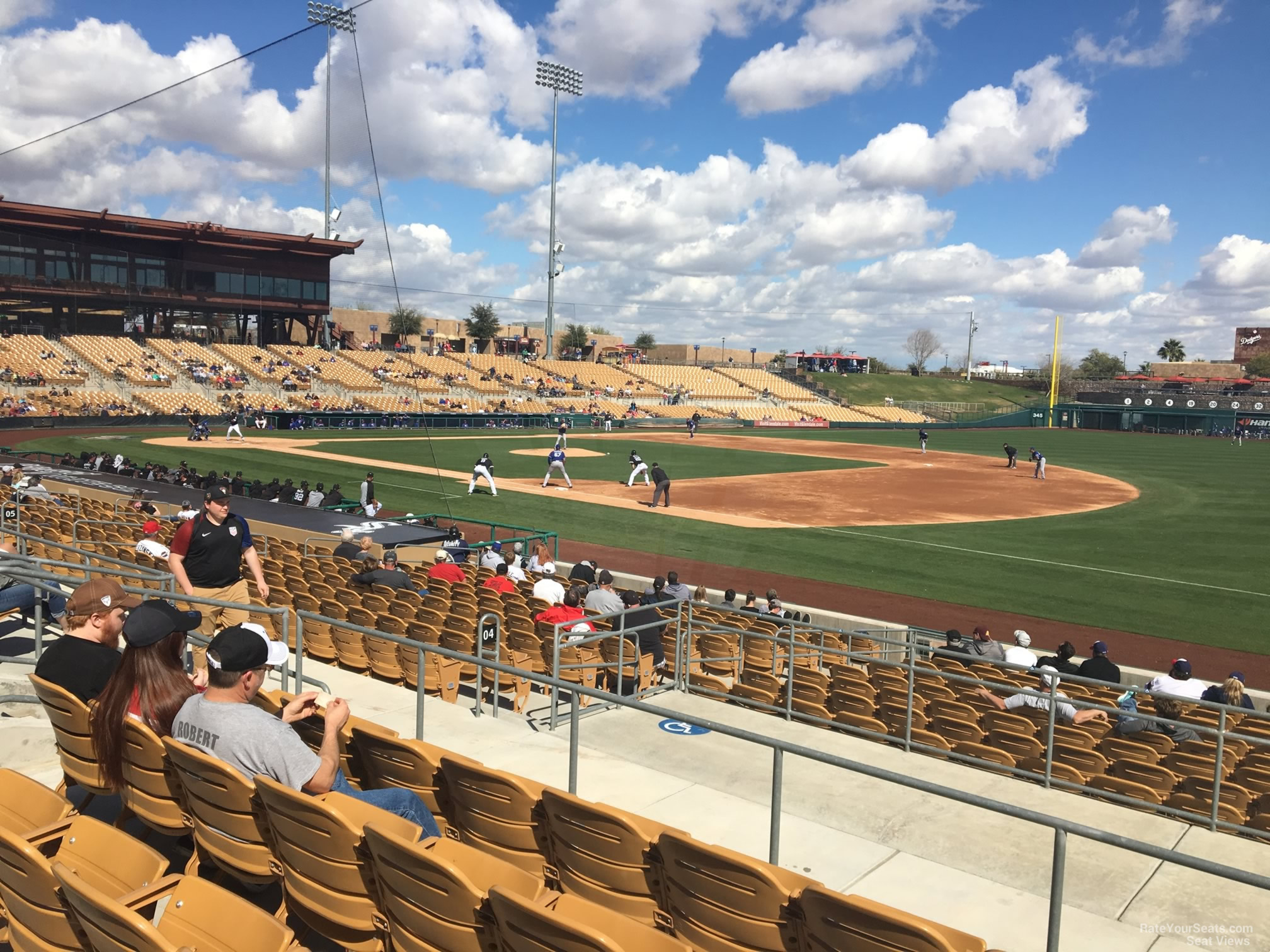 section 104, row 5 seat view  - camelback ranch