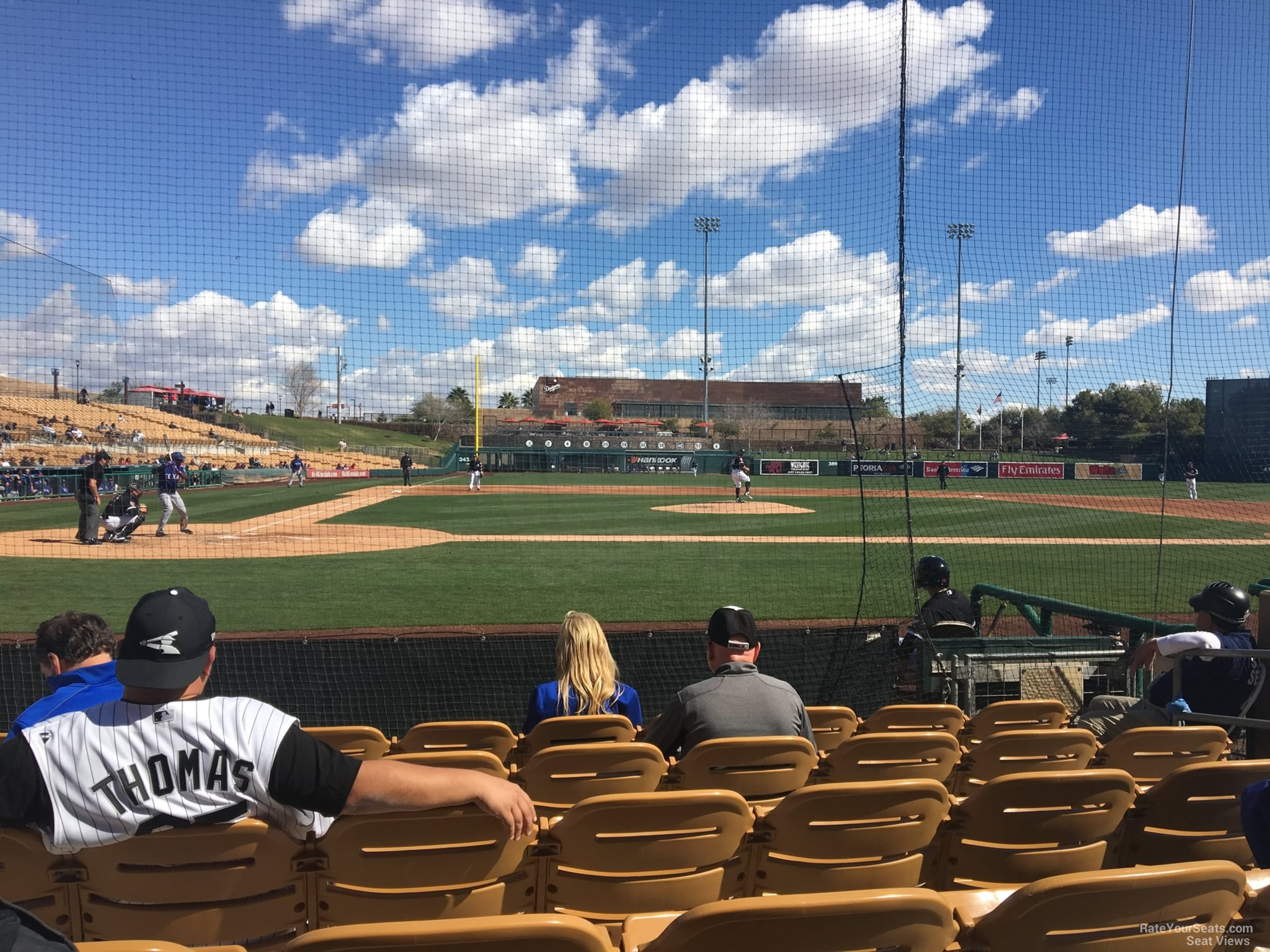 section 11, row 6 seat view  - camelback ranch