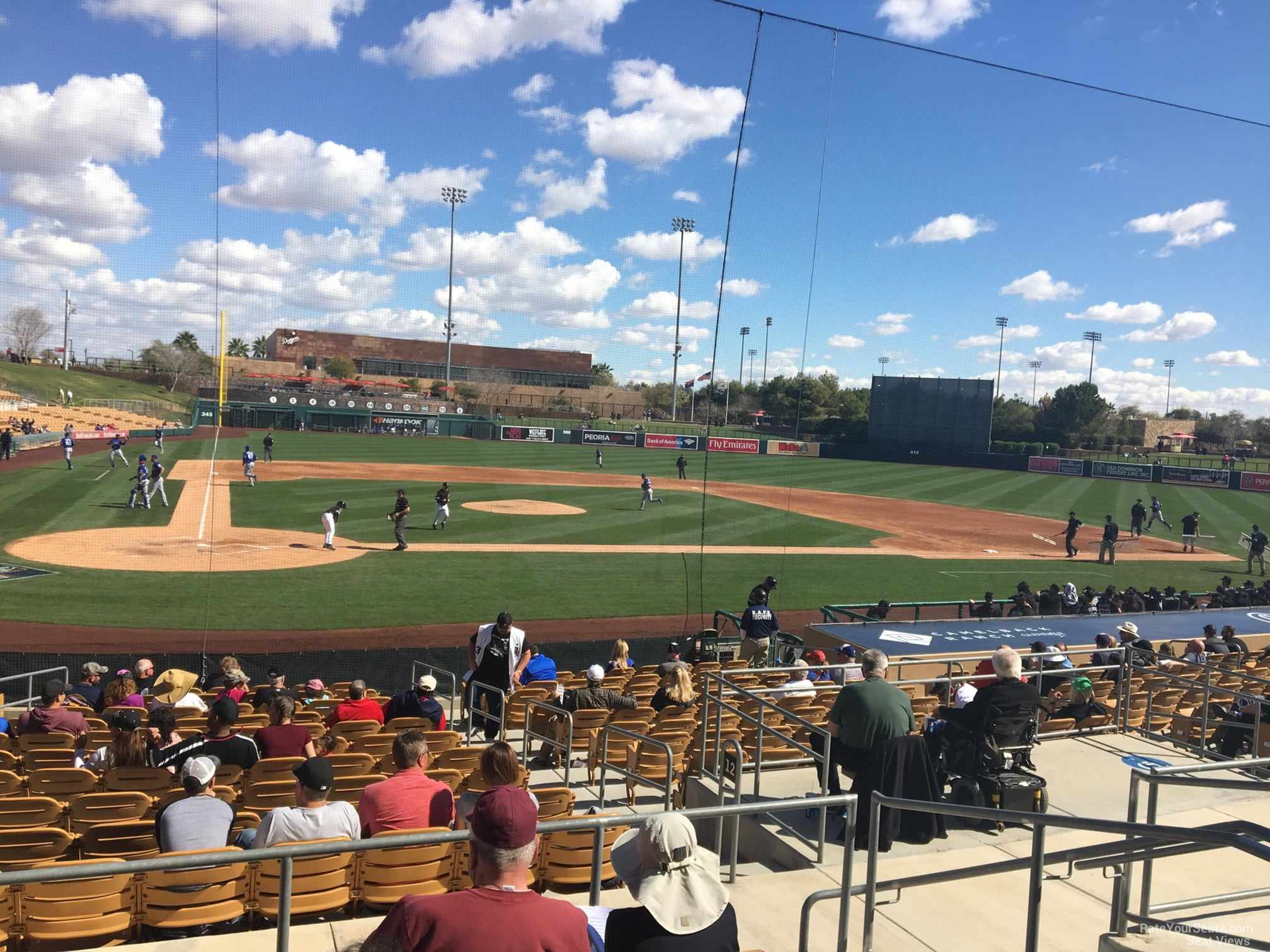 section 112, row 5 seat view  - camelback ranch