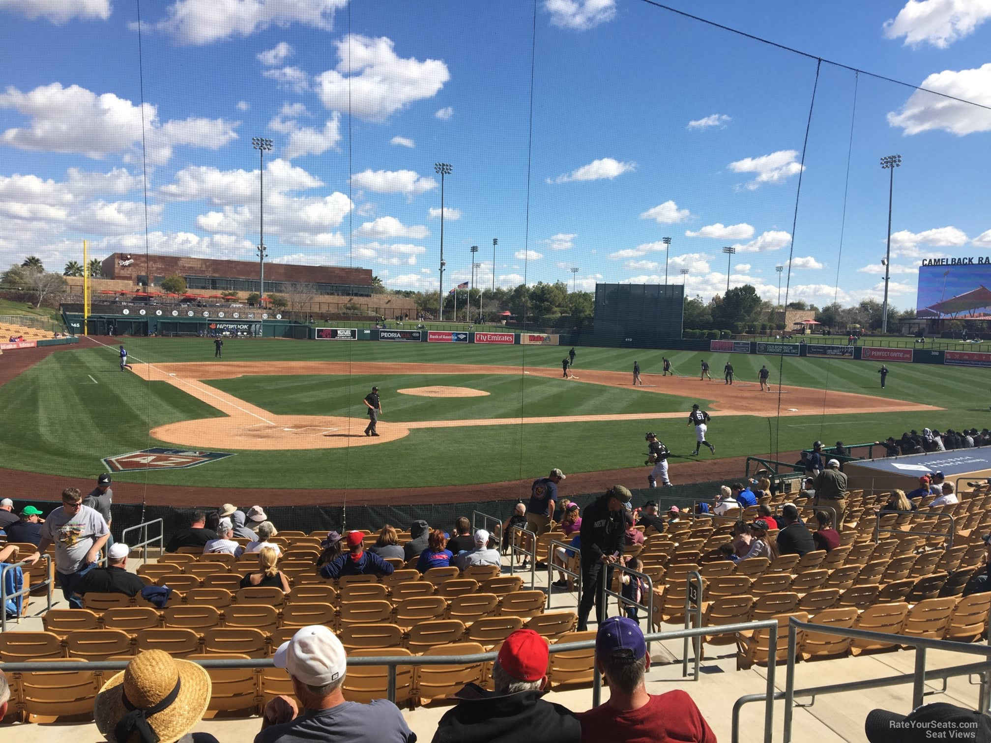 section 113, row 5 seat view  - camelback ranch