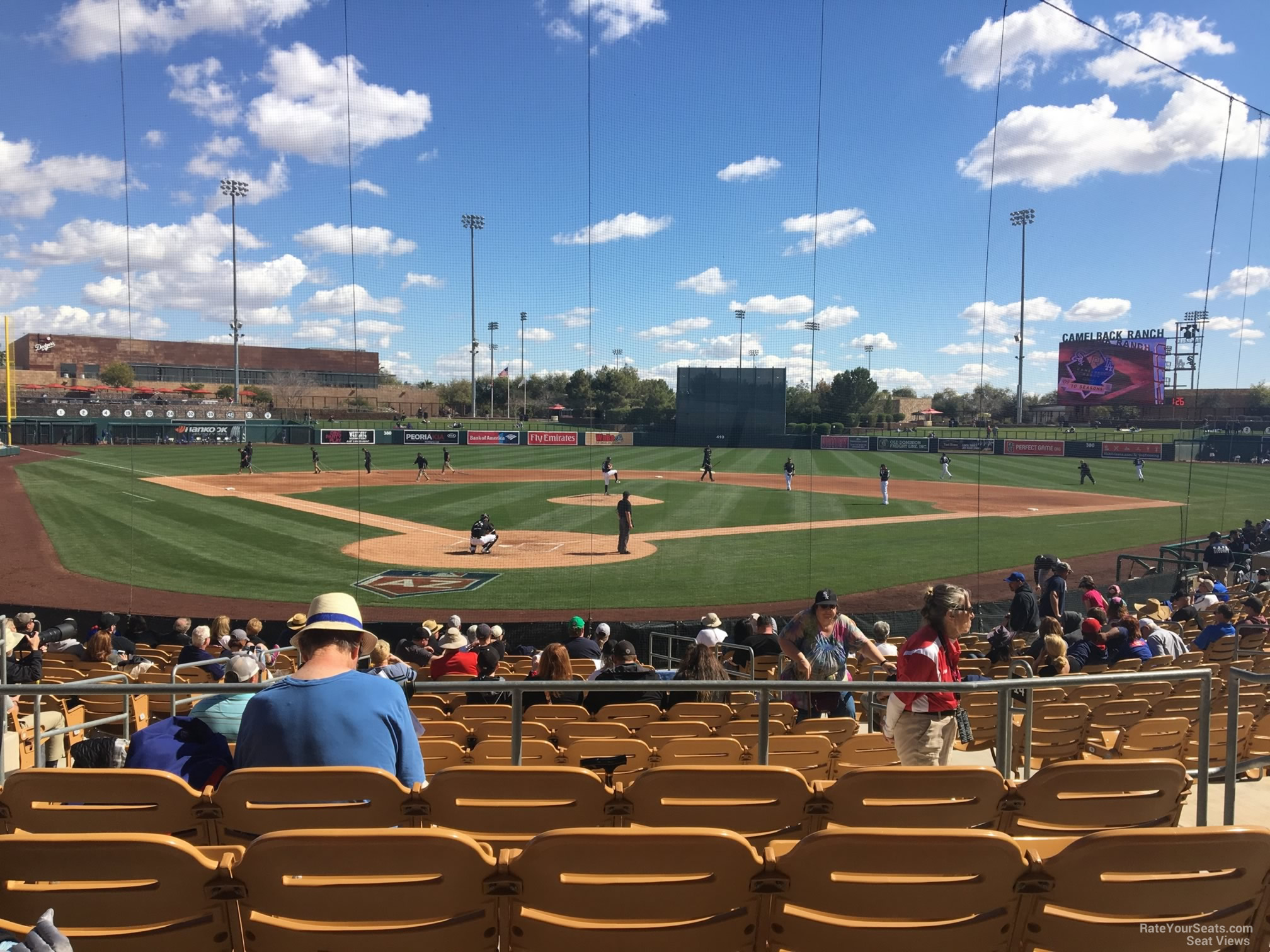 section 114, row 5 seat view  - camelback ranch
