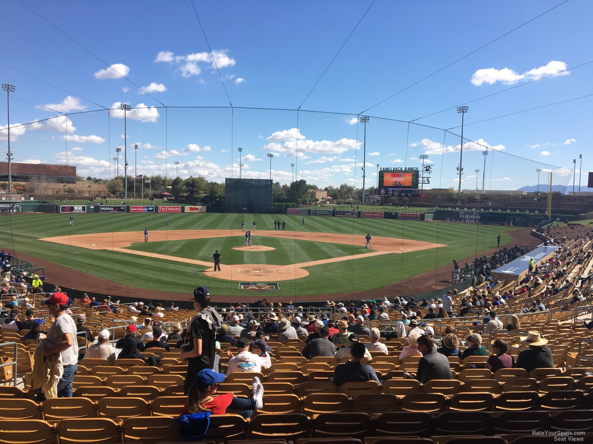 section 115, row 18 seat view  - camelback ranch